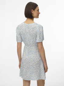 Платья Vero Moda ALBA SS SHORT DRESS модель 10292845_Snow White Blue Brooke Фото