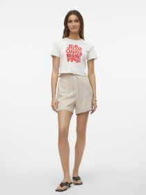 Шорти Vero Moda MYMILO HW PAPERBAG SHORTS модель 10303668_Silver Lining Фото
