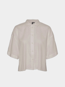 Сорочки Vero Moda LINN 2/4 SHORT SHIRT модель 10306820_Moonbeam Фото
