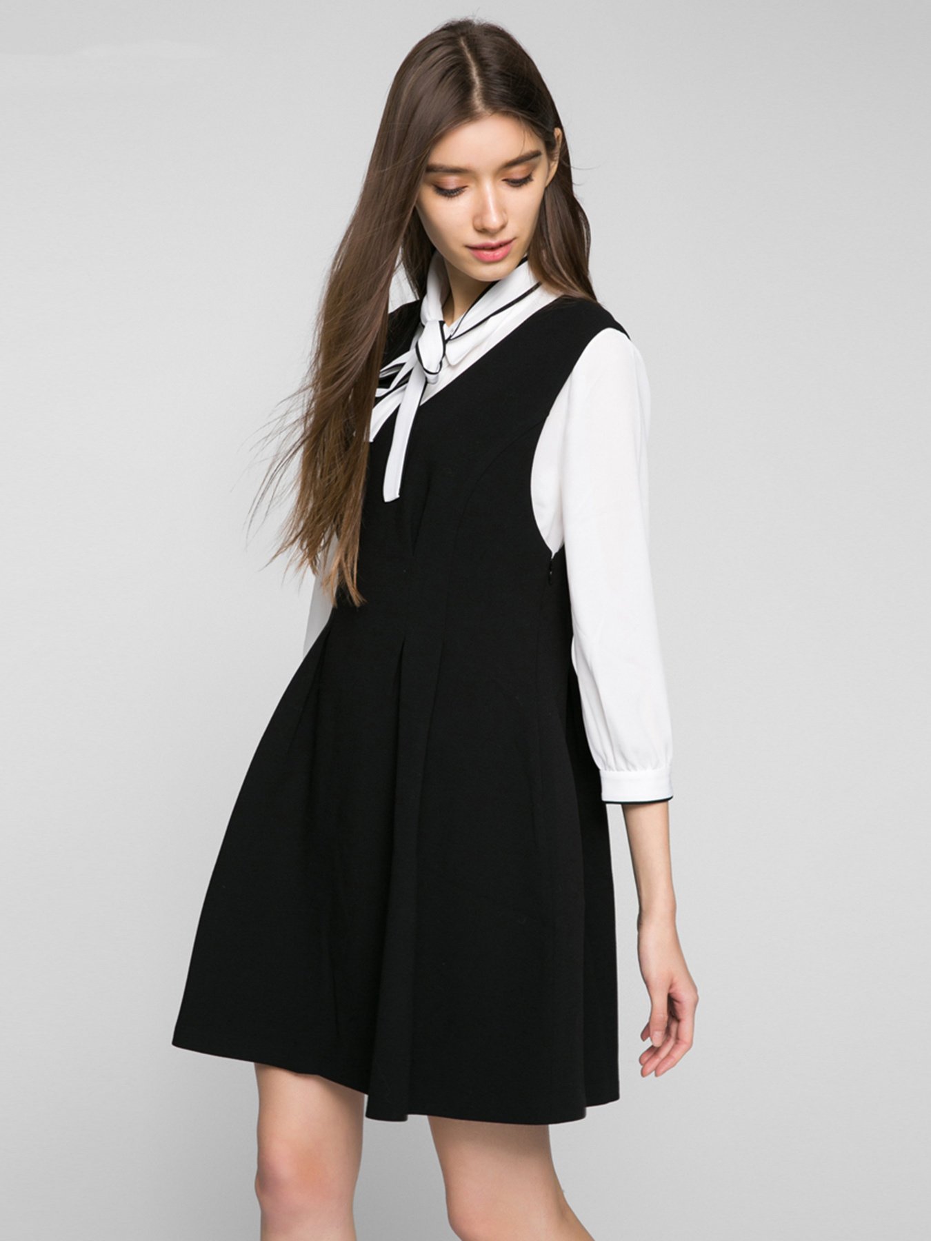 Повсякденний костюм Vero Moda модель 31637C519010_чорний з білим Фото