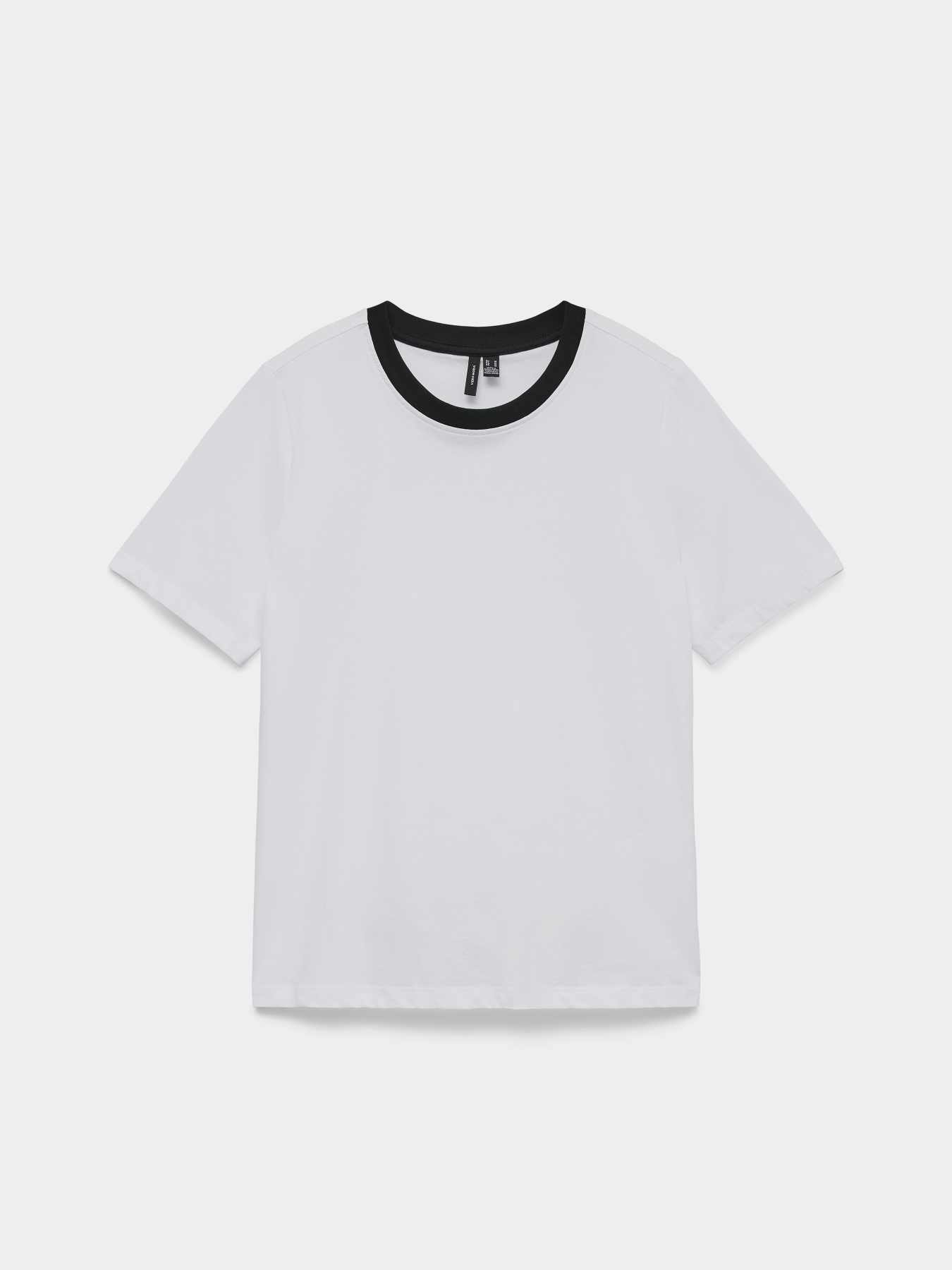 Футболки и поло Vero Moda PAULINA SS T-SHIRT модель 10316991_Bright White Black Necklin Фото