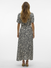Сукні Vero Moda ALBA SS CALF DRESS модель 10330301_Black Sussie Snow White Фото