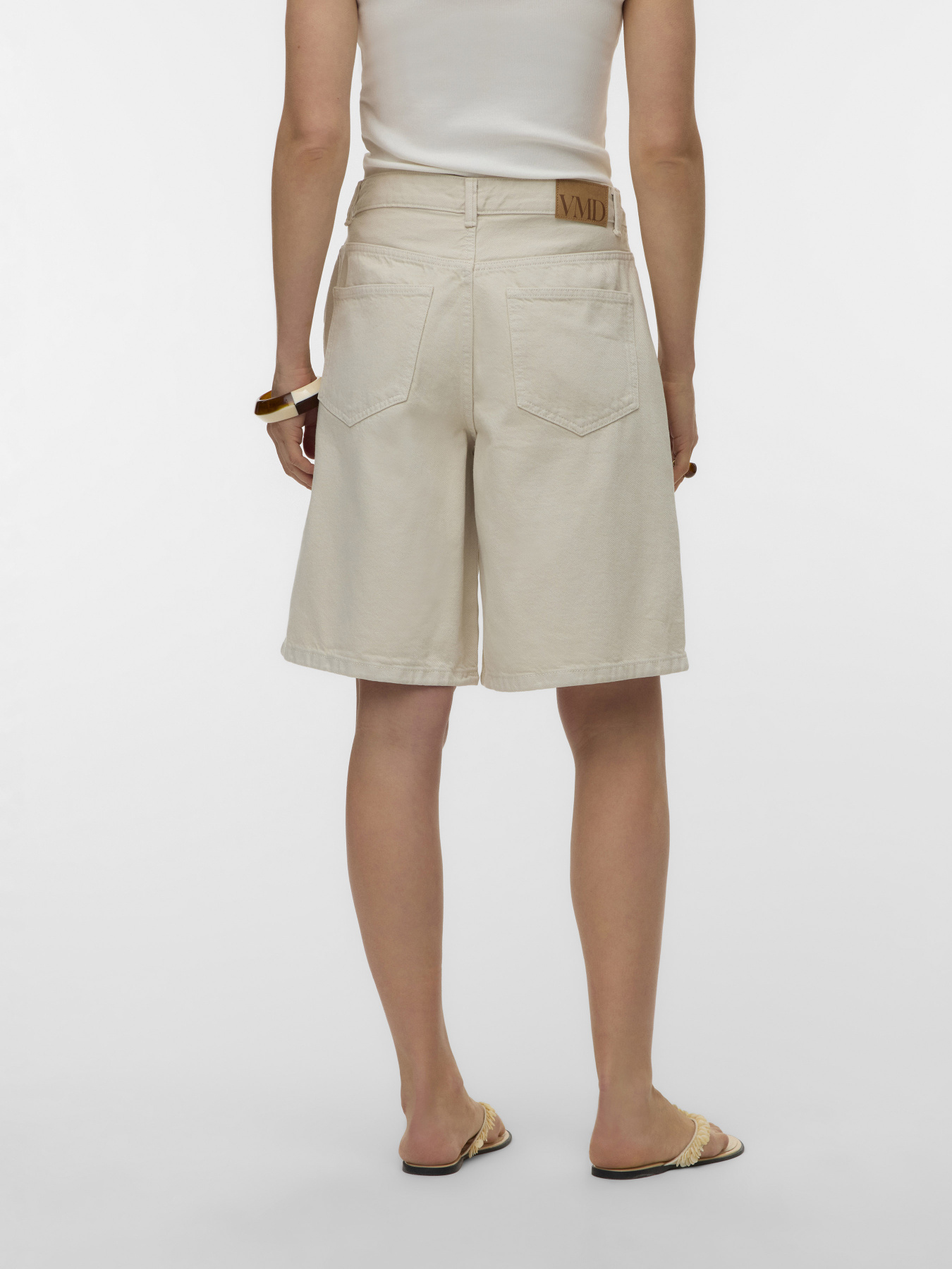 Шорти Vero Moda HADLEY MR BERMUDA DENIM  SHORT модель 10342092_Ecru Фото