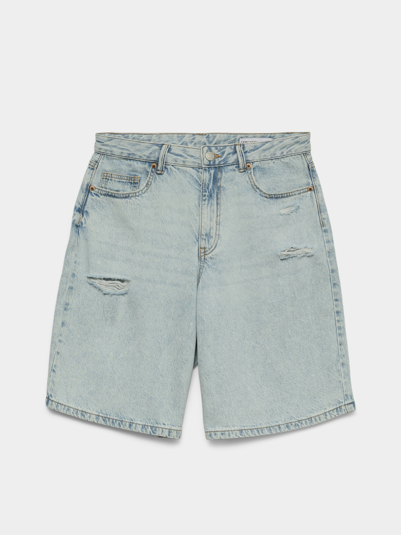 Шорты Vero Moda HADLEY MR BERMUDA DENIM  SHORT модель 10342092_Light Blue Denim Фото