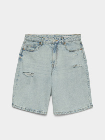 Шорты Vero Moda HADLEY MR BERMUDA DENIM  SHORT модель 10342092_Light Blue Denim Фото