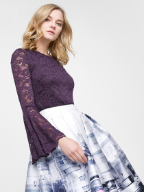 Блуза Vero Moda модель 317102503E33_т.фіолетовий Фото