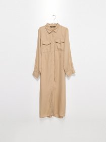 Платье миди Vero Moda модель 10231189_бежевий Фото