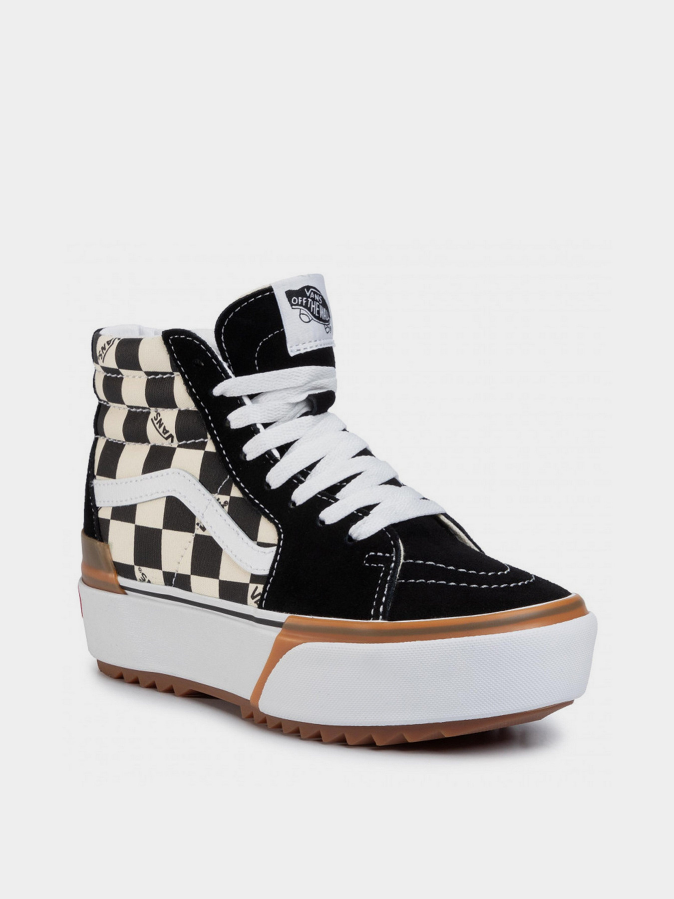 Кеды высокие Vans Checkerboard Sk8-Hi Stacked модель VN0A4BTWVLV1 Фото