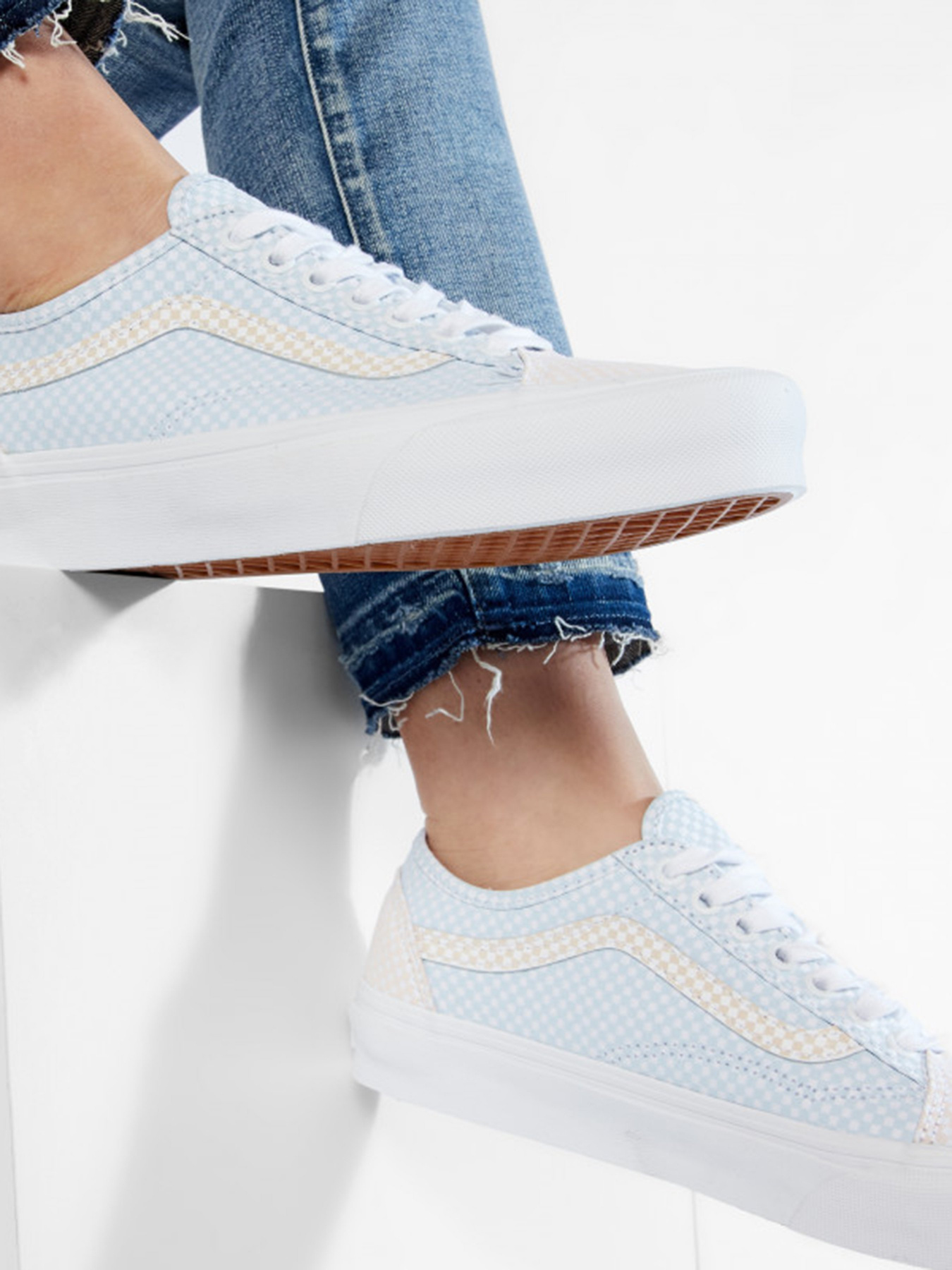 Кеды низкие Vans Pastel Checkerboard Old Skool Tapered модель VN0A54F44TZ1 Фото