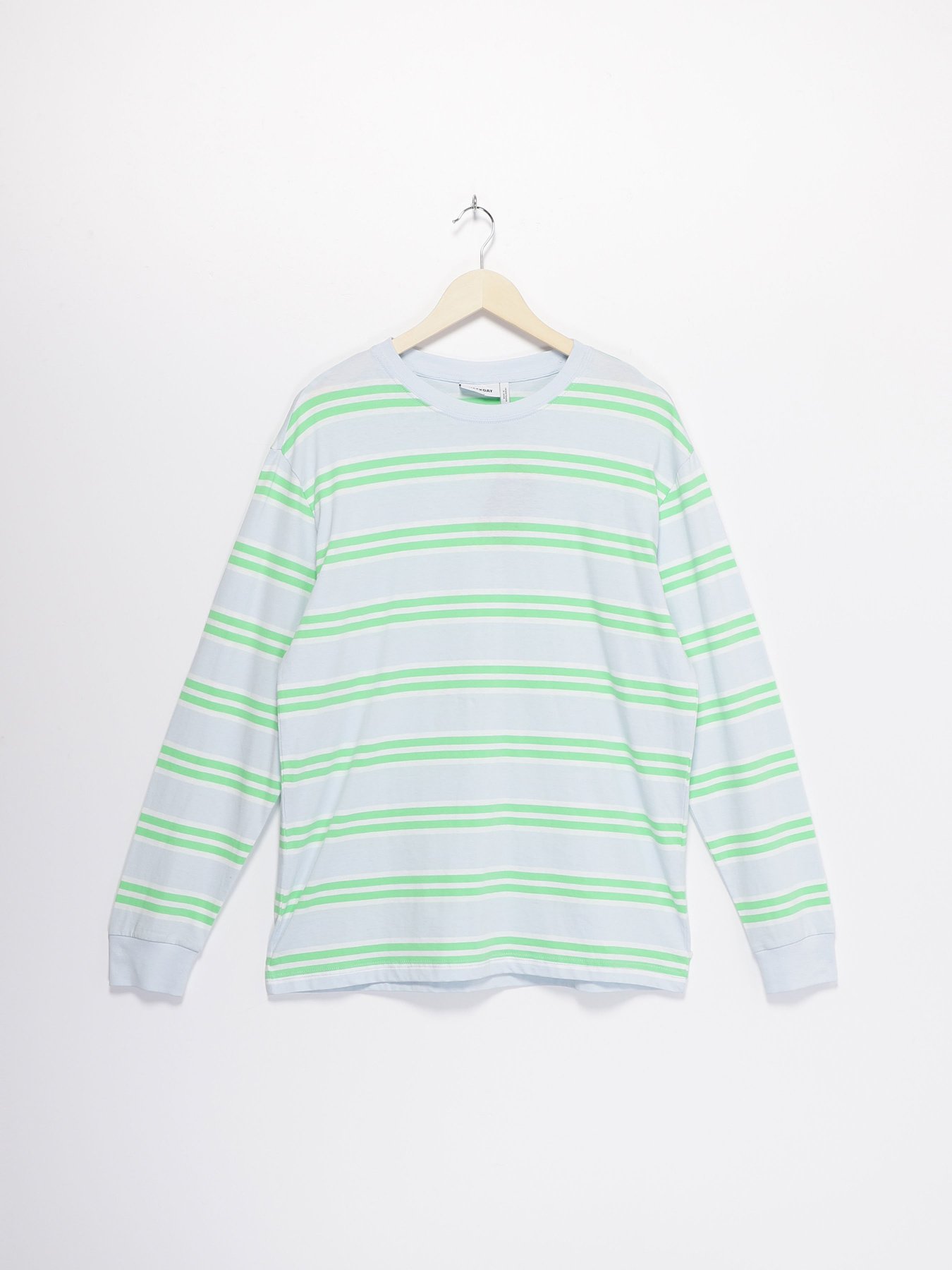 Лонгслів Weekday модель 0898095_блакитний комб. Фото