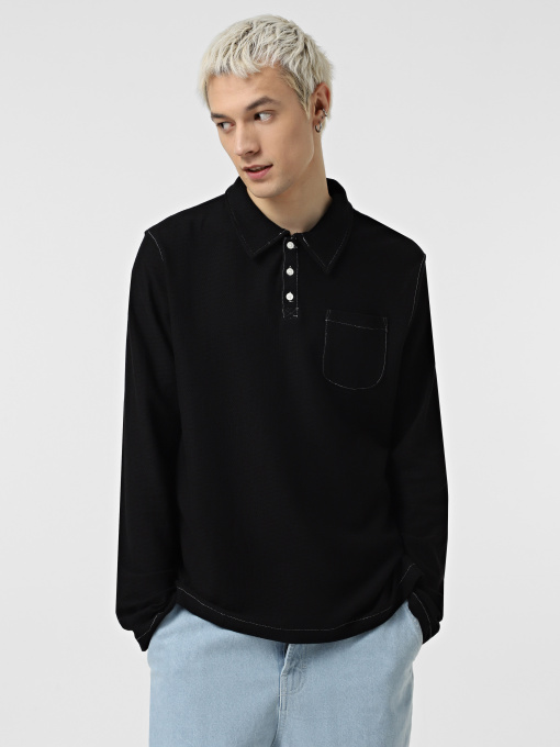 Поло Weekday модель 784696_BLACK Фото