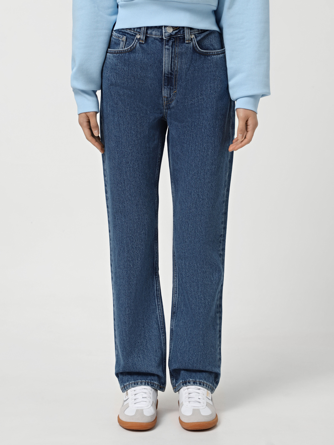 Прямые джинсы Weekday модель 816760_BLUE Фото