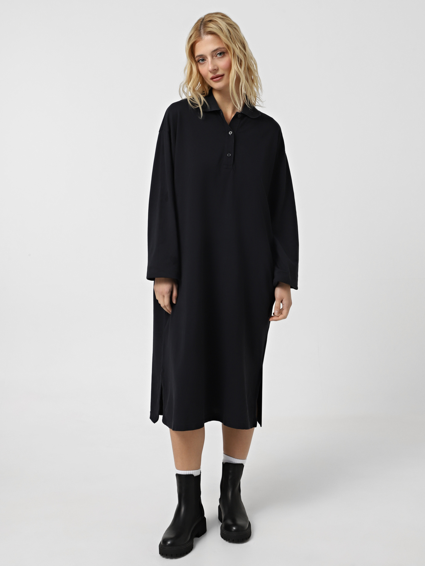 Платье миди Weekday модель 949085_BLACK Платье миди Weekday модель 949085_BLACK Фото