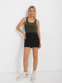 Спідниця міді Weekday модель 0887060_чорний Спідниця міді Weekday модель 0887060_чорний Фото