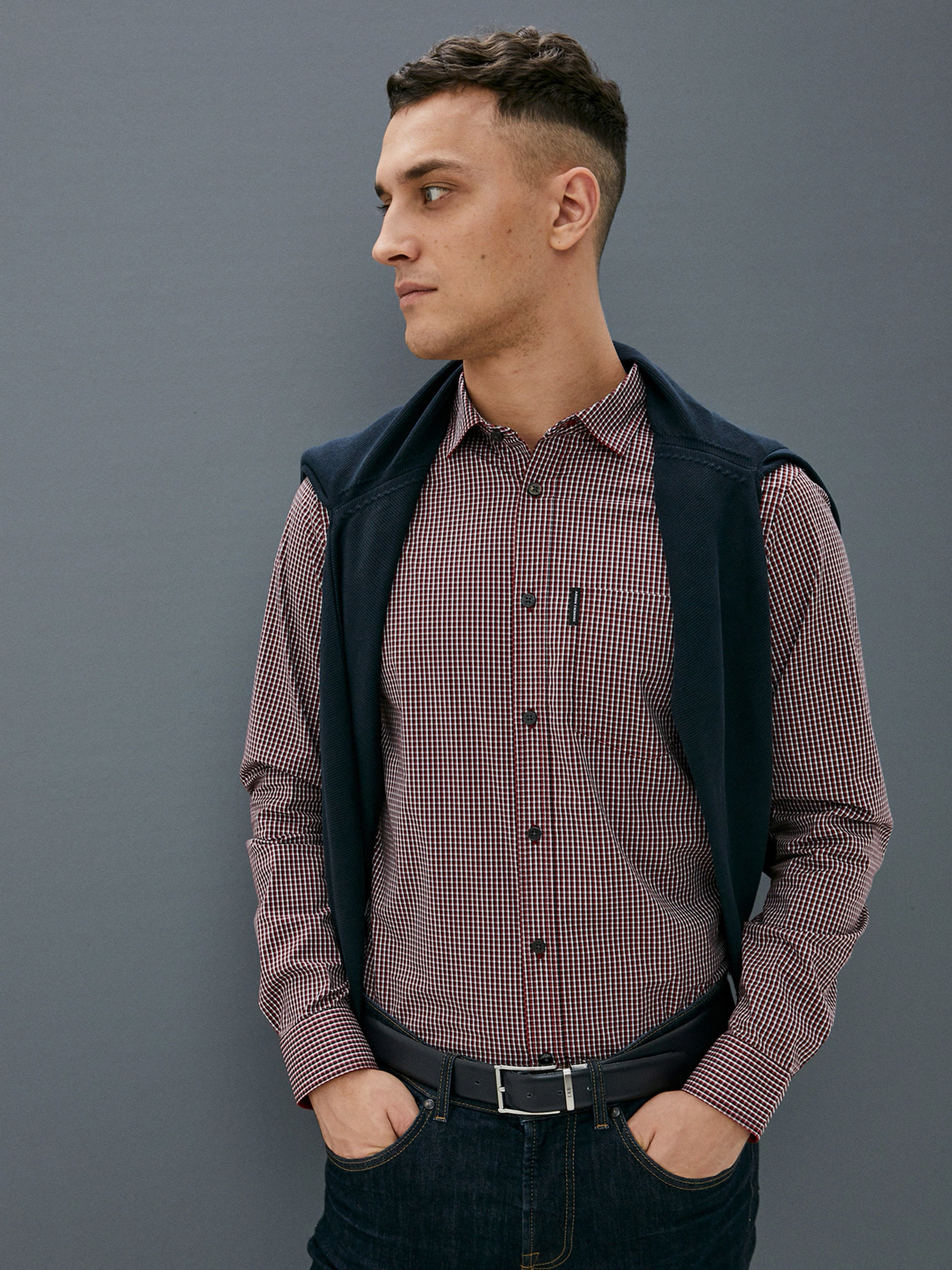 Сорочка повсякденна Armani Exchange модель 6HZC18-ZNQDZ-0494 Фото