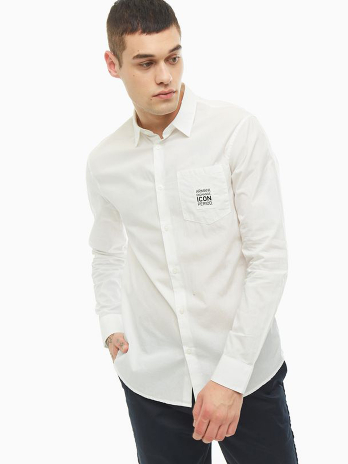 Сорочка повсякденна Armani Exchange модель 8NZCP1-ZNBJZ-1100 Фото