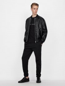 Куртка кожаная Armani Exchange модель 6KZB03-ZNHWZ-1200 Фото