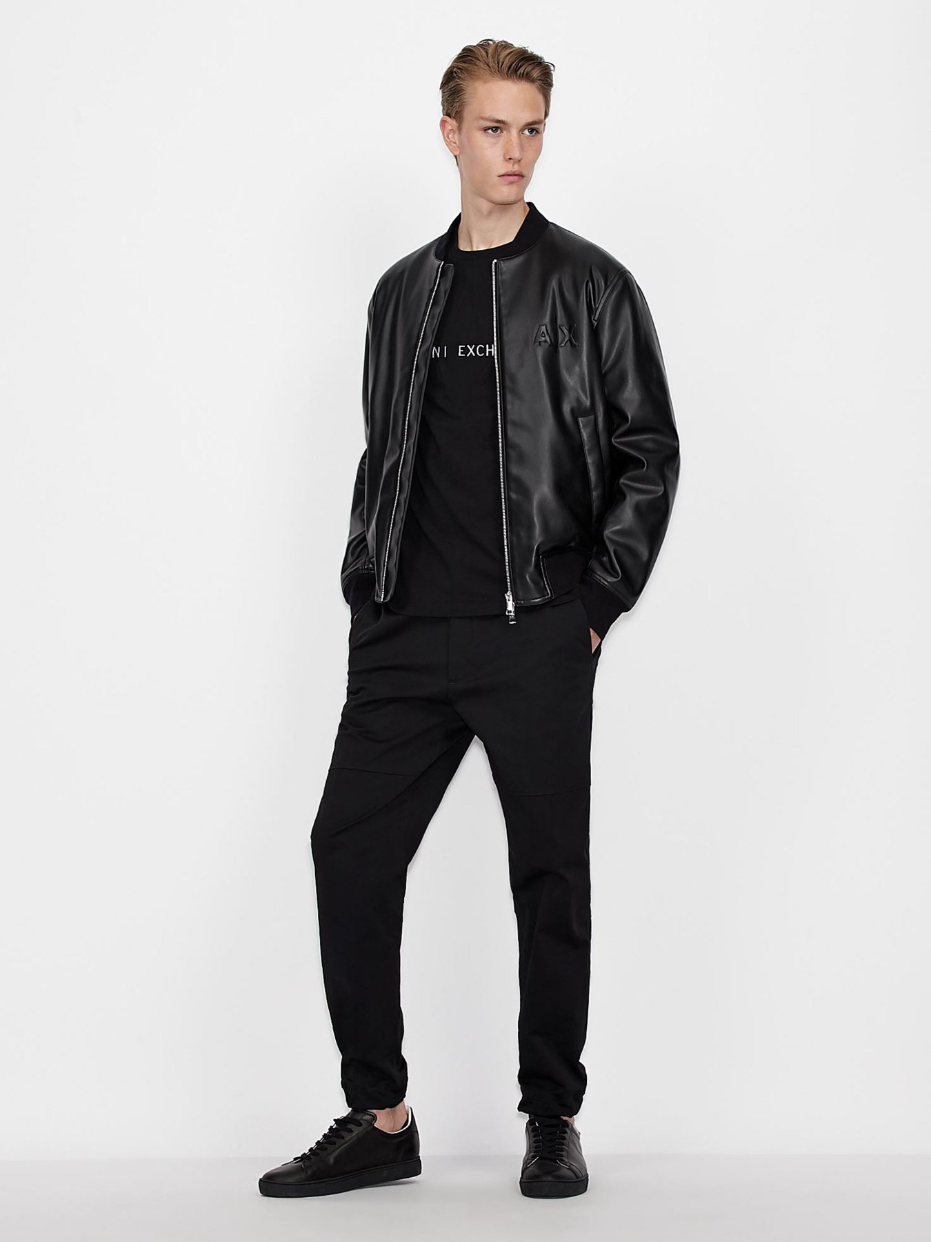 Шкіряна куртка Armani Exchange модель 6KZB03-ZNHWZ-1200 Фото