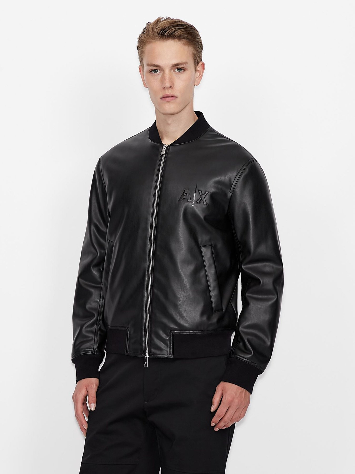 Шкіряна куртка Armani Exchange модель 6KZB03-ZNHWZ-1200 Фото