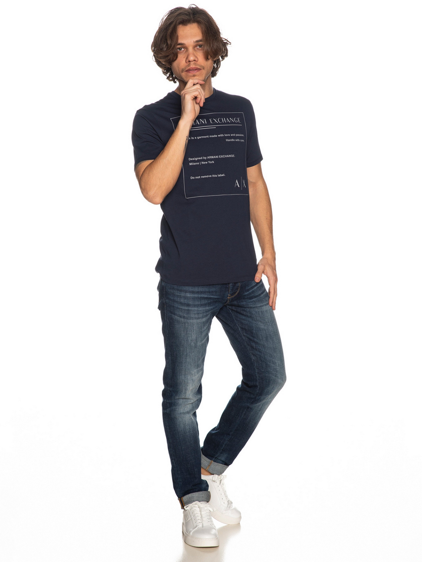 Футболка Armani Exchange модель 3LZTHD-ZJH4Z-15BA Фото