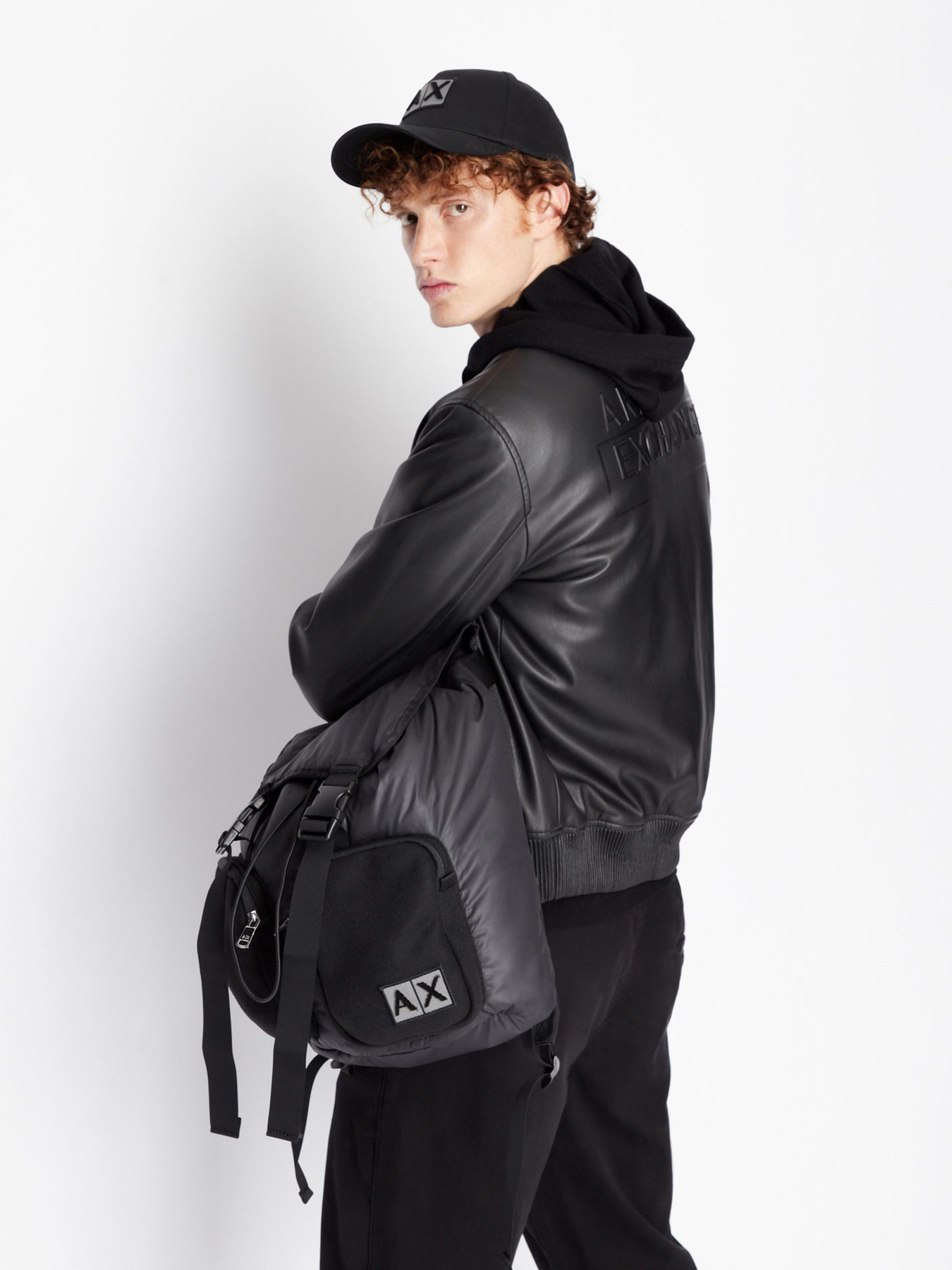 Куртка кожаная Armani Exchange модель 6LZB16-ZE1CZ-1200 Фото