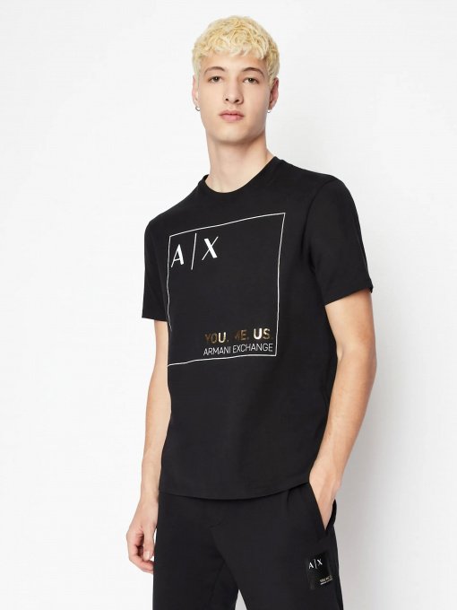 Футболка Armani Exchange YOU.ME.US. модель 6LZTAY-ZJFCZ-1200 Фото