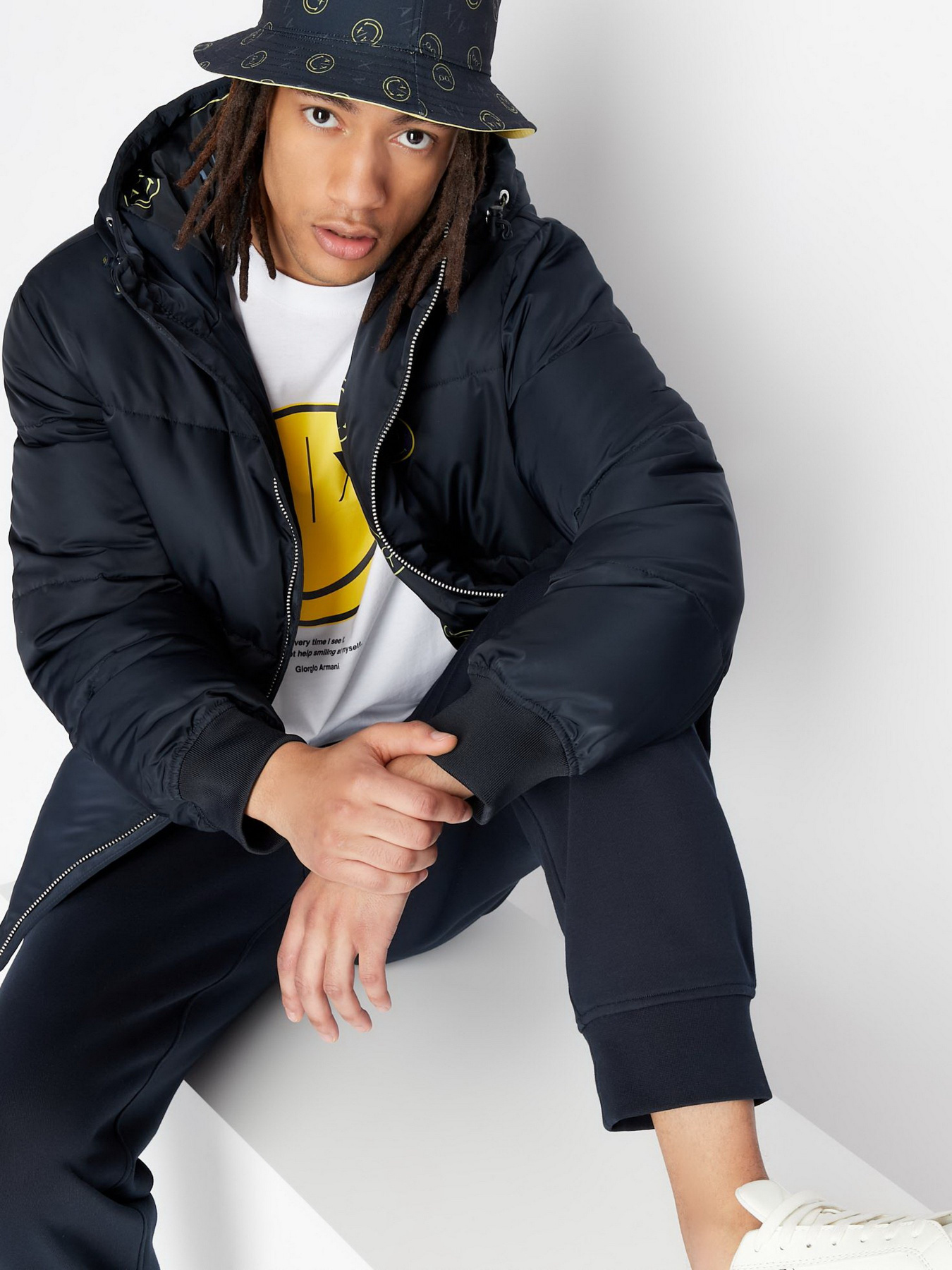 Штаны спортивные Armani Exchange SMILEYWORLD® модель 6LZPJC-ZJ6HZ-1510 Фото