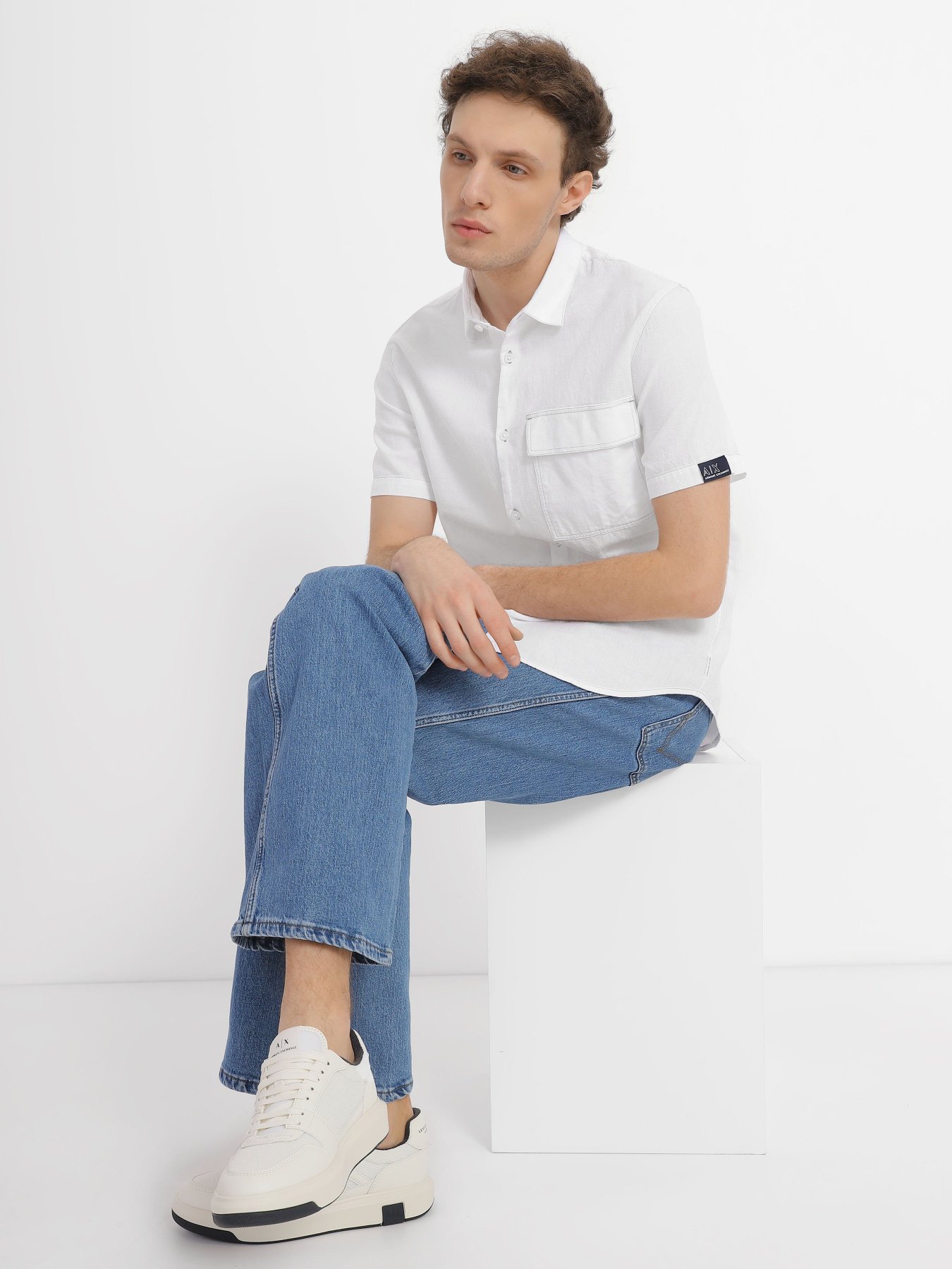 Рубашка повседневная Armani Exchange модель 3RZC15-ZN1NZ-81AZ Фото