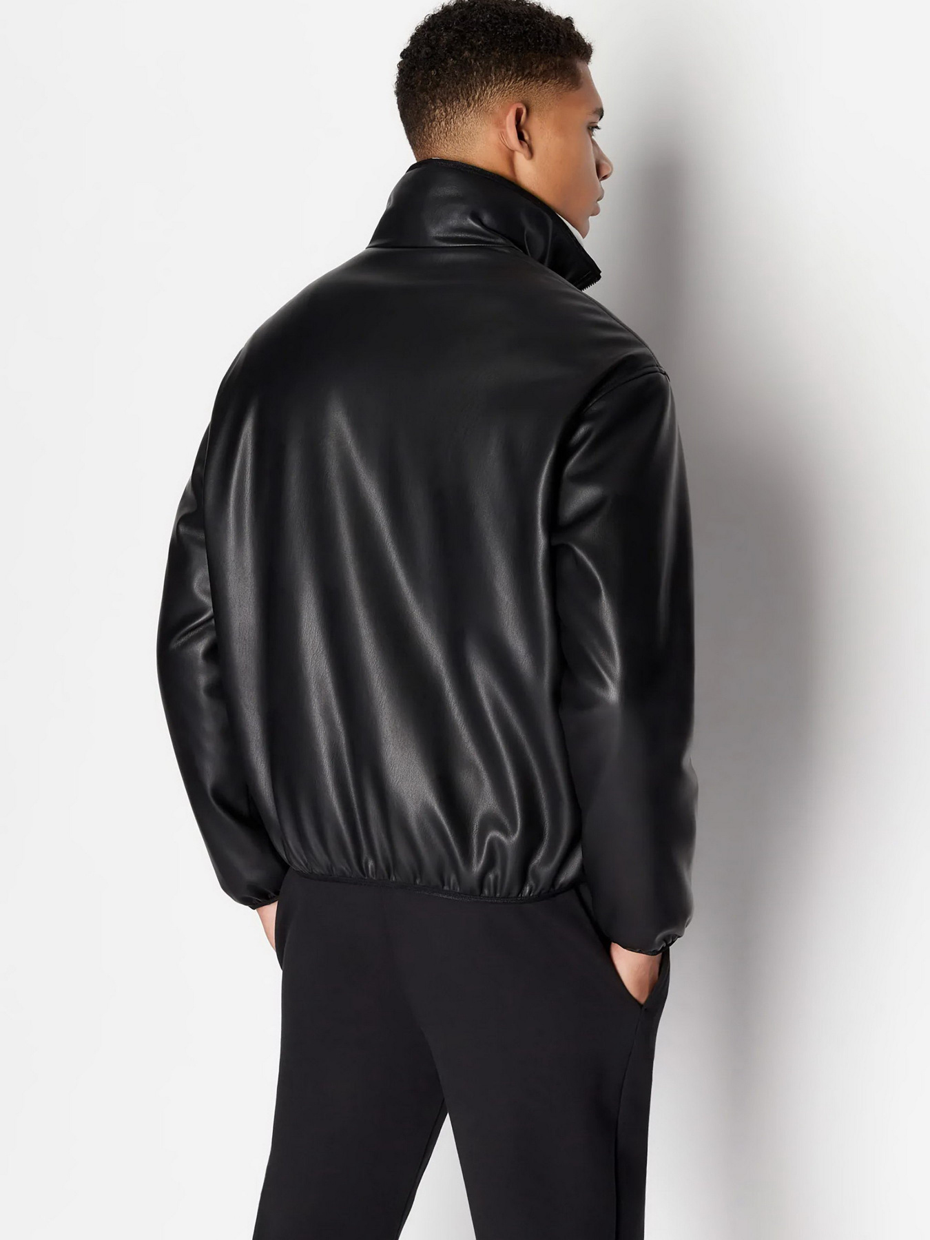 Куртка кожаная Armani Exchange модель 6RZB17-ZE1CZ-1200 Фото