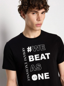 Футболка Armani Exchange We beats as one модель 6RZTHD-ZJ8EZ-1200 Фото