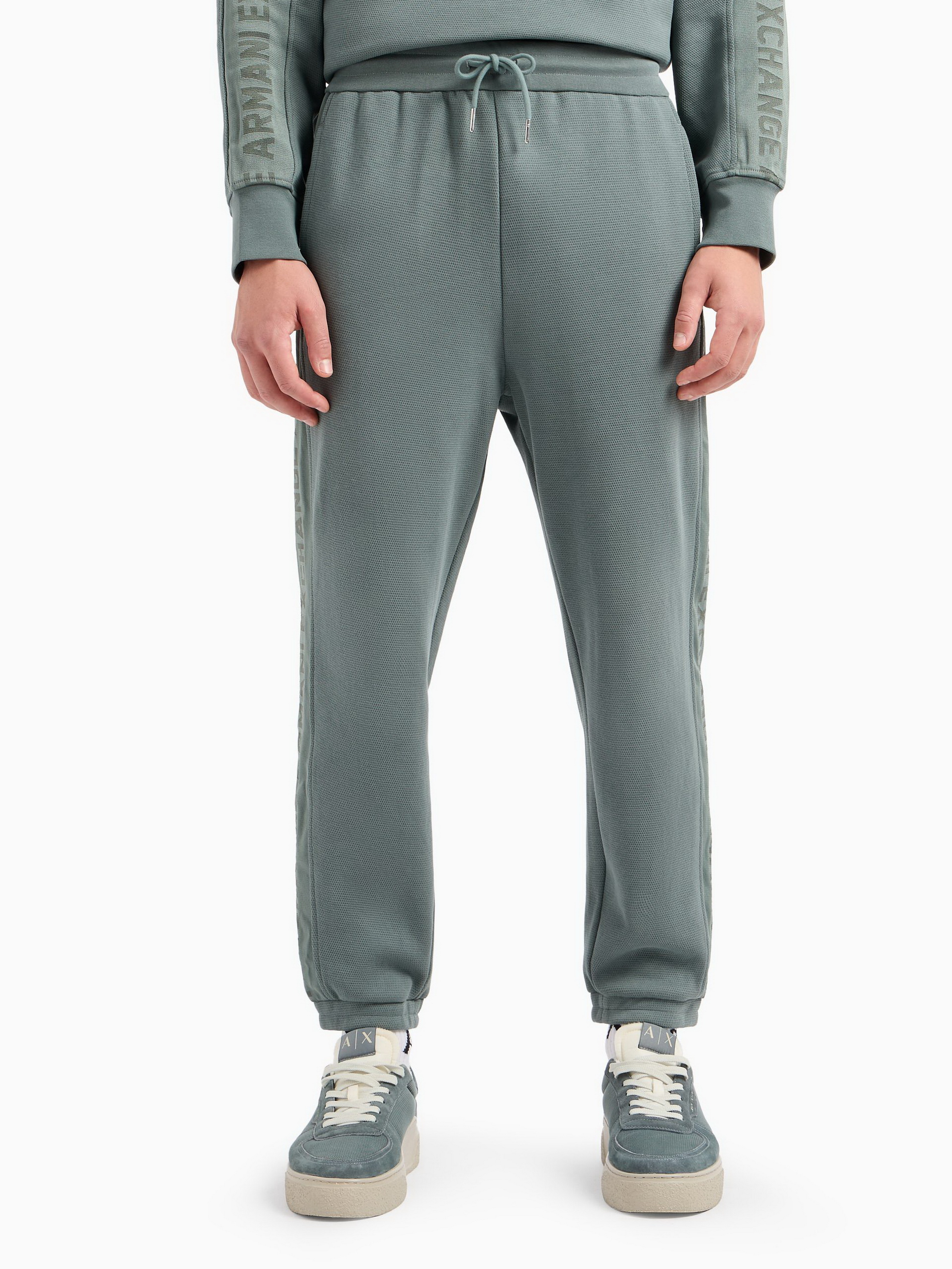 Бавовняні Чоловічі Джогери Armani Exchange  (WH4178) колір зелений Armani Exchange - купити в Україні