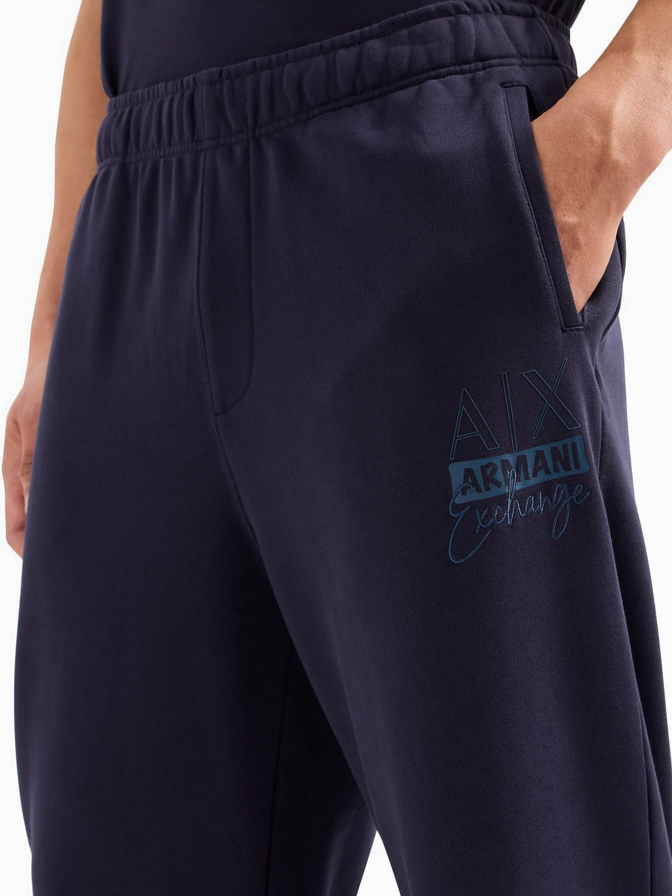 Штаны спортивные Armani Exchange Allover Logo модель 3DZPHK-ZJXRZ-15CX Фото