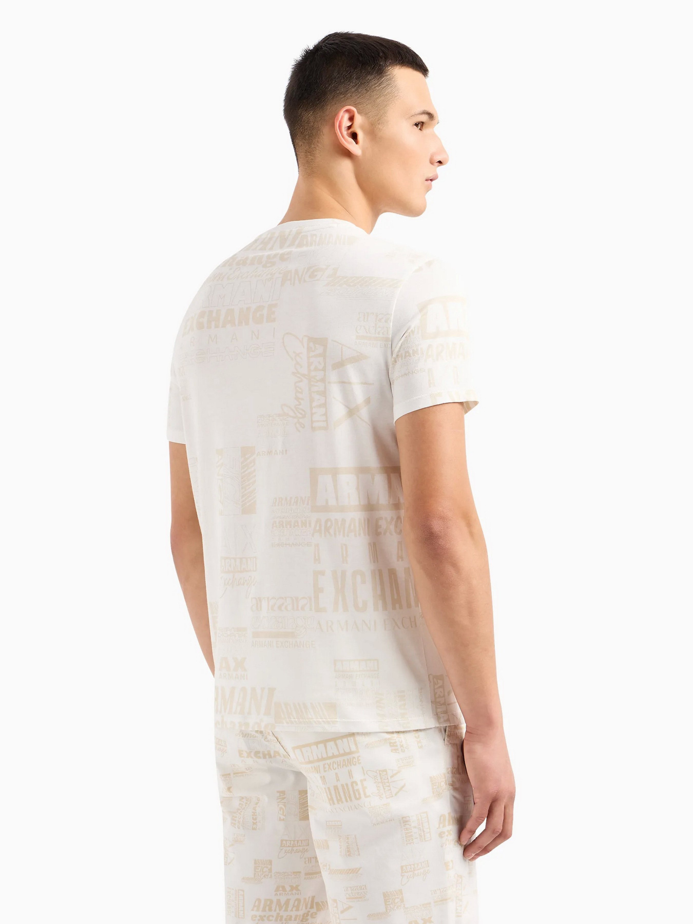 Футболка Armani Exchange Allover Logo модель 3DZTHW-ZJ8EZ-71AU Фото