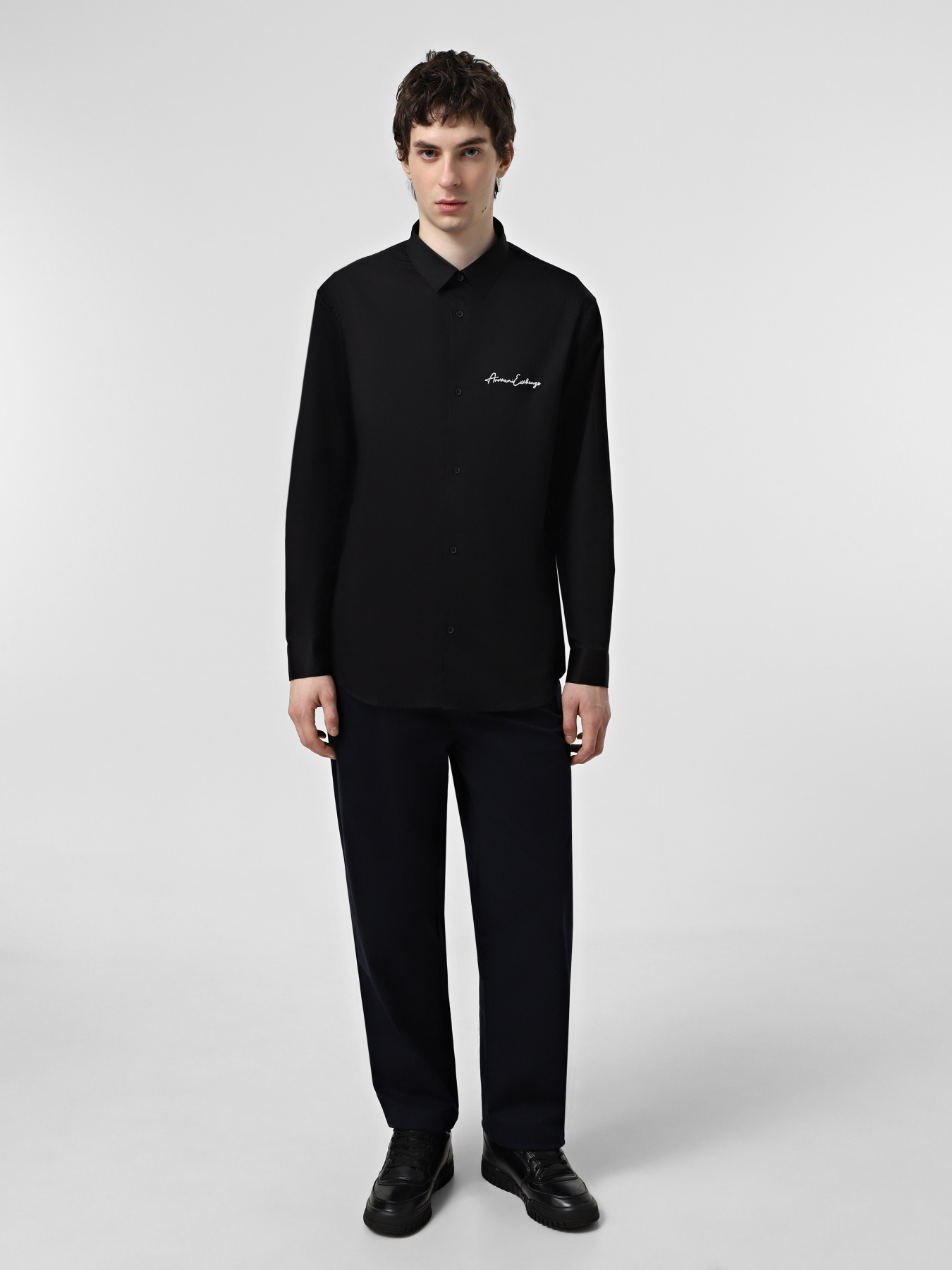 Рубашка повседневная Armani Exchange Essential модель 8NZC99-ZN10Z-1200 Рубашка повседневная Armani Exchange Essential модель 8NZC99-ZN10Z-1200 Фото