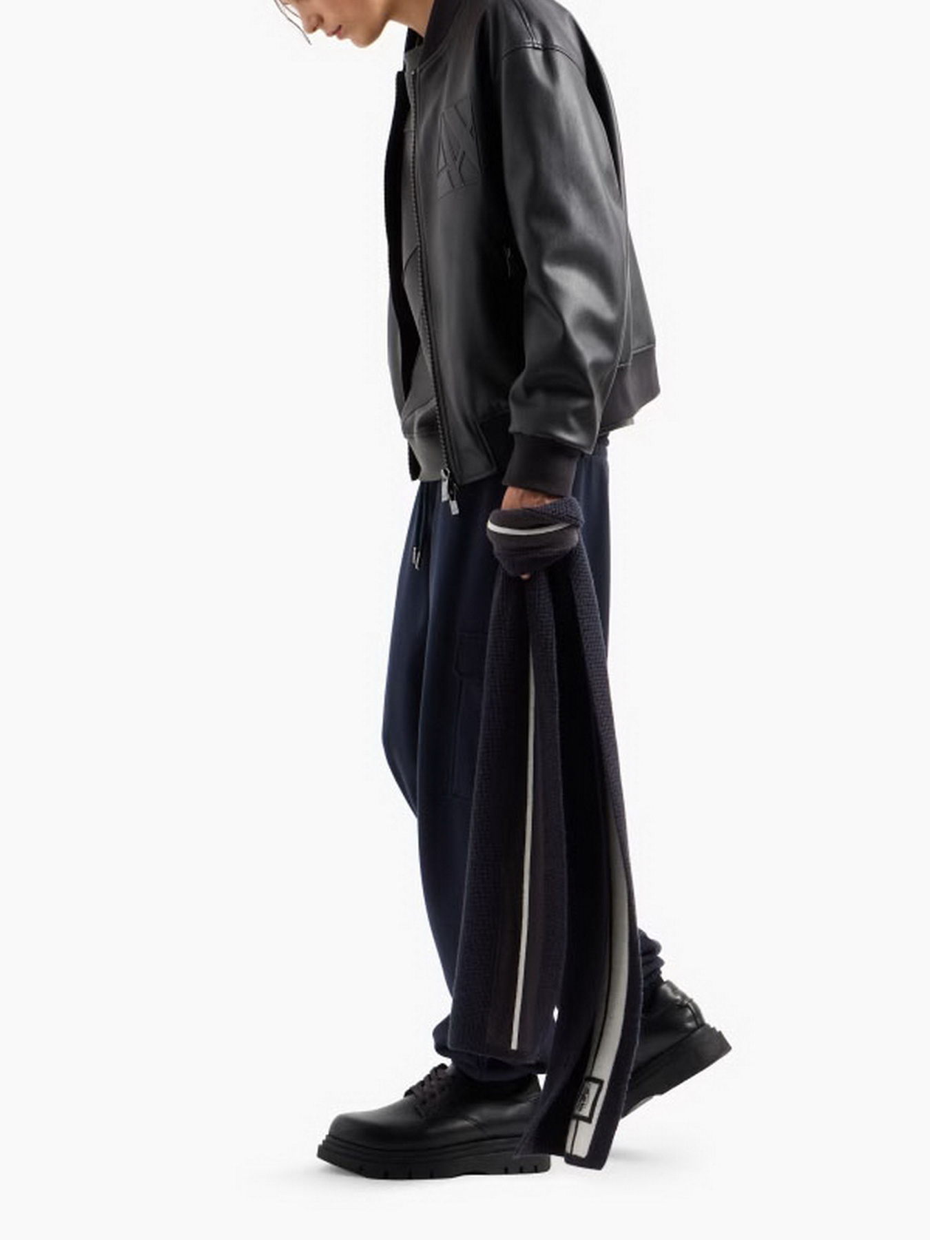 Куртка кожаная Armani Exchange модель 6DZB23-ZE1CZ-1200 Фото