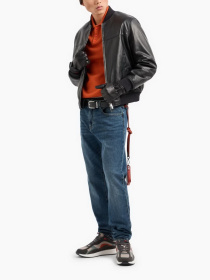 Шкіряна куртка Armani Exchange Black Edition модель XM000104-AF10500-UC001 Фото