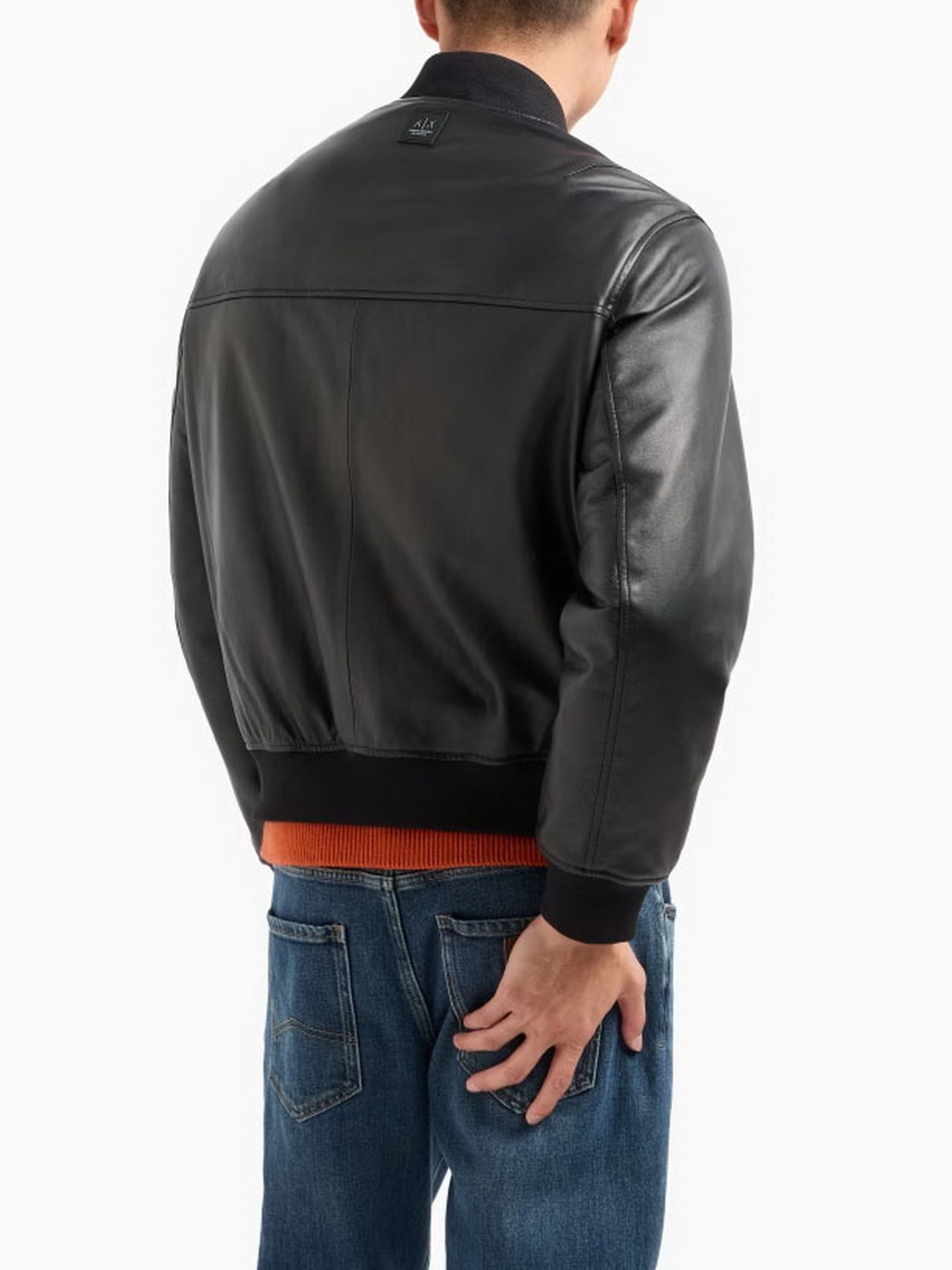 Куртка кожаная Armani Exchange Black Edition модель XM000104-AF10500-UC001 Куртка кожаная Armani Exchange Black Edition модель XM000104-AF10500-UC001 Фото