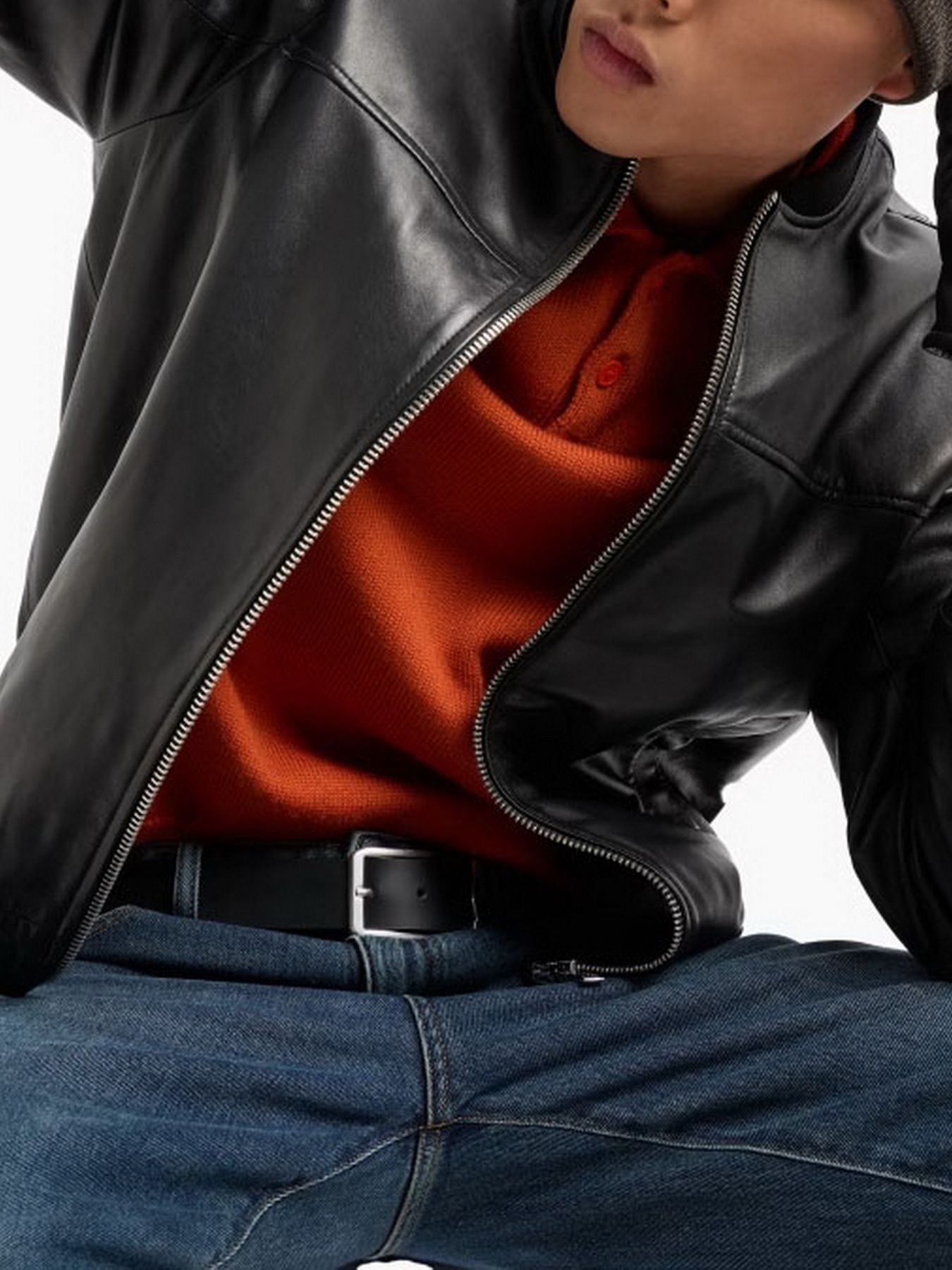 Куртка кожаная Armani Exchange Black Edition модель XM000104-AF10500-UC001 Куртка кожаная Armani Exchange Black Edition модель XM000104-AF10500-UC001 Фото