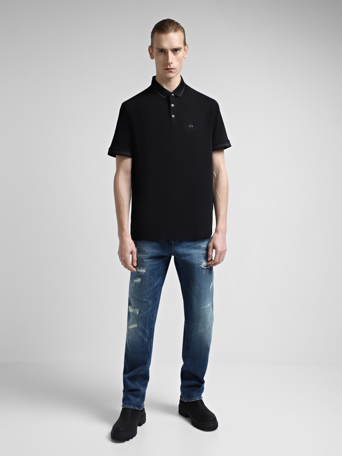 Поло Armani Exchange Icon Project модель 8NZFPQ-ZJH4Z-5237 Фото