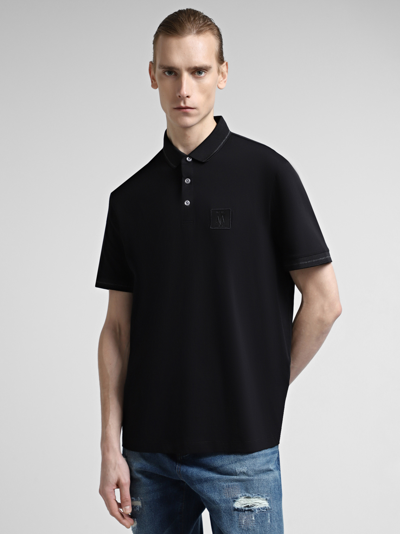 Поло Armani Exchange Icon Project модель 8NZFPQ-ZJH4Z-5237 Фото