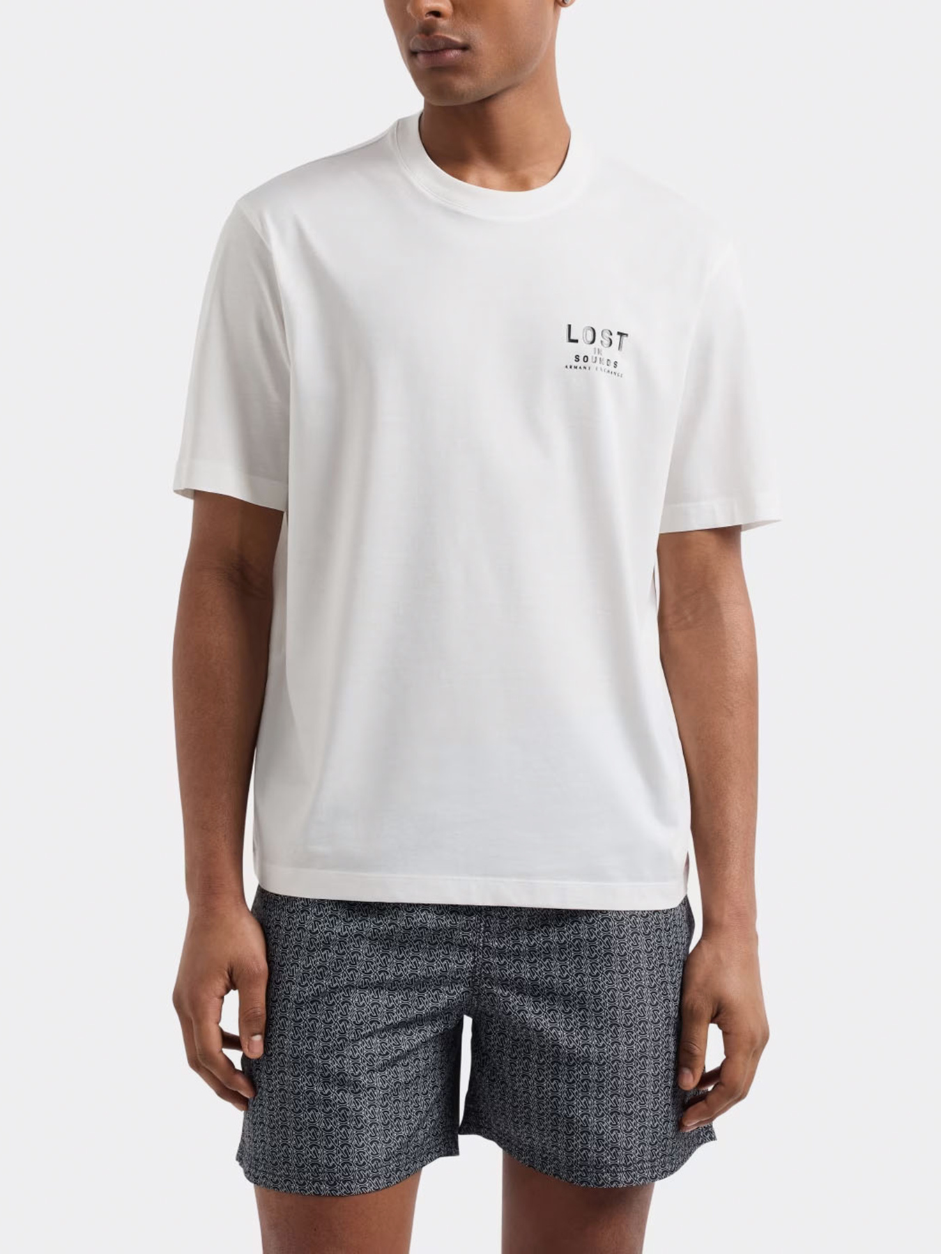 Футболка Armani Exchange Lost in sounds модель XM000575-AF10364-U0009 Фото