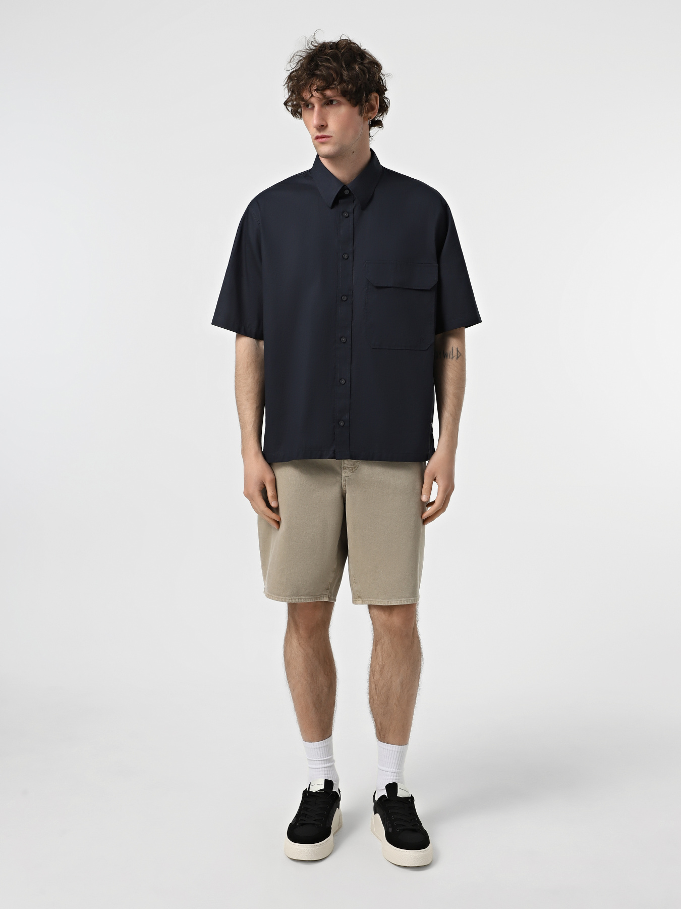 Рубашка повседневная Armani Exchange модель XM000449-AF13167-UB101 Фото