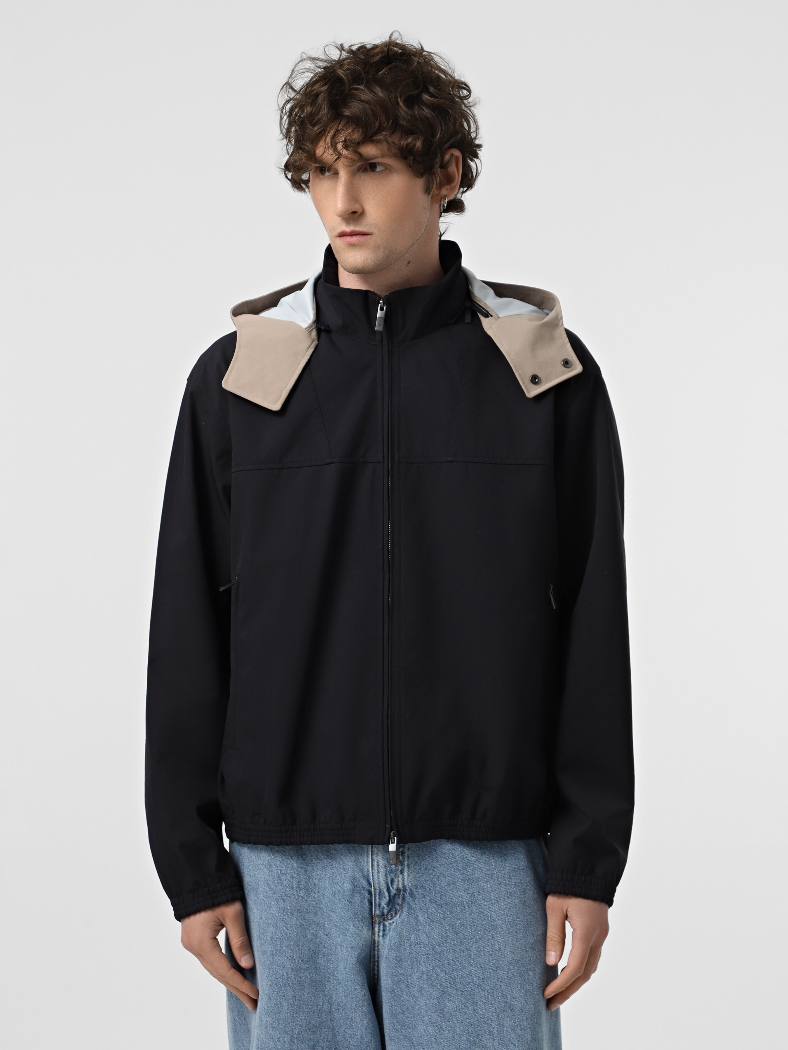 Чоловіча Демісезонна куртка Armani Exchange  (WH4721) колір темно-синій, матеріал поліестер Armani Exchange - купити в Україні