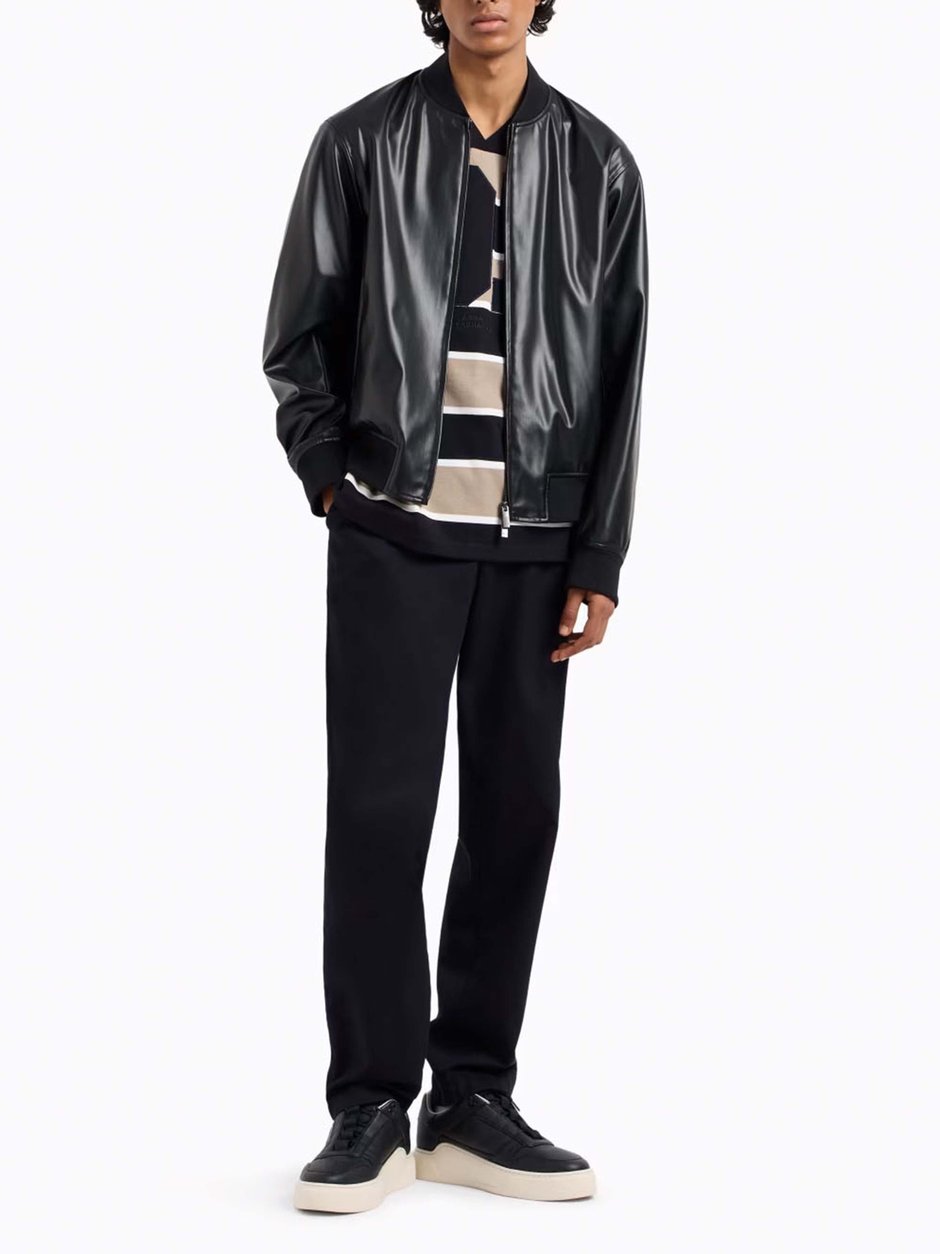 Куртка кожаная Armani Exchange модель XM001241-AF14863-UC001 Фото