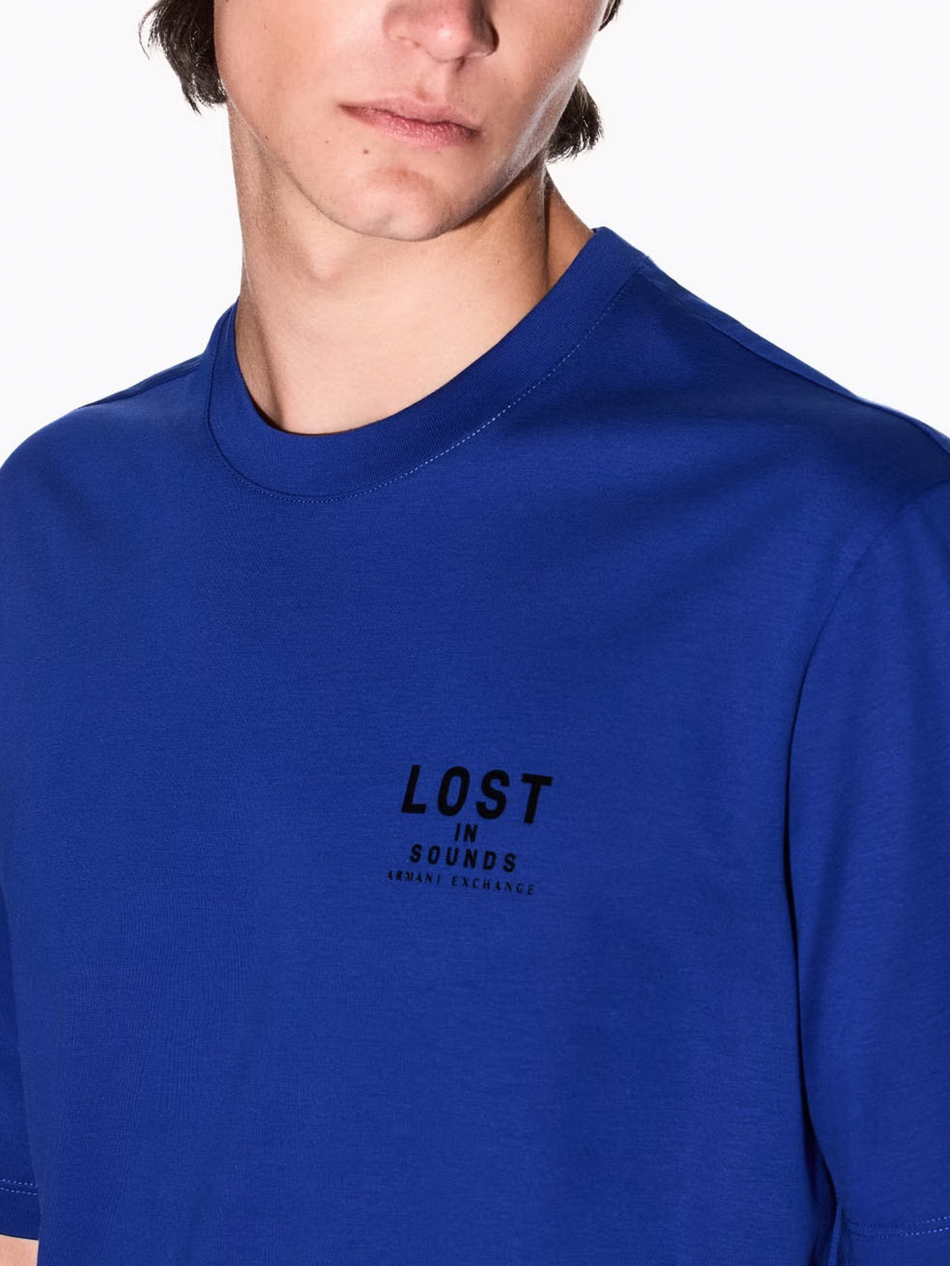 Футболка Armani Exchange Lost in sounds модель XM000575-AF10364-UB088 Фото