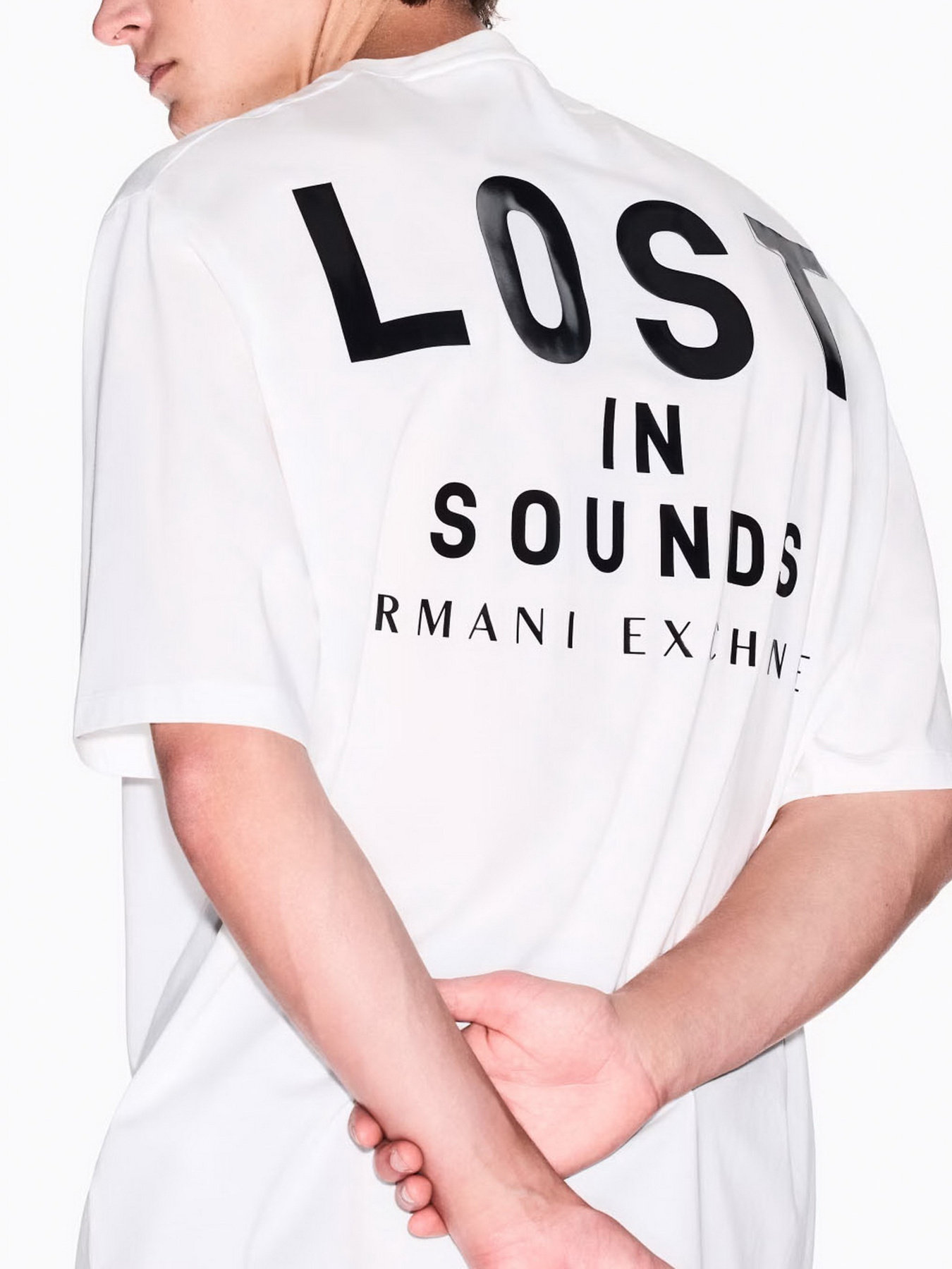 Футболка Armani Exchange Lost in sounds модель XM000576-AF10364-U0009 Фото