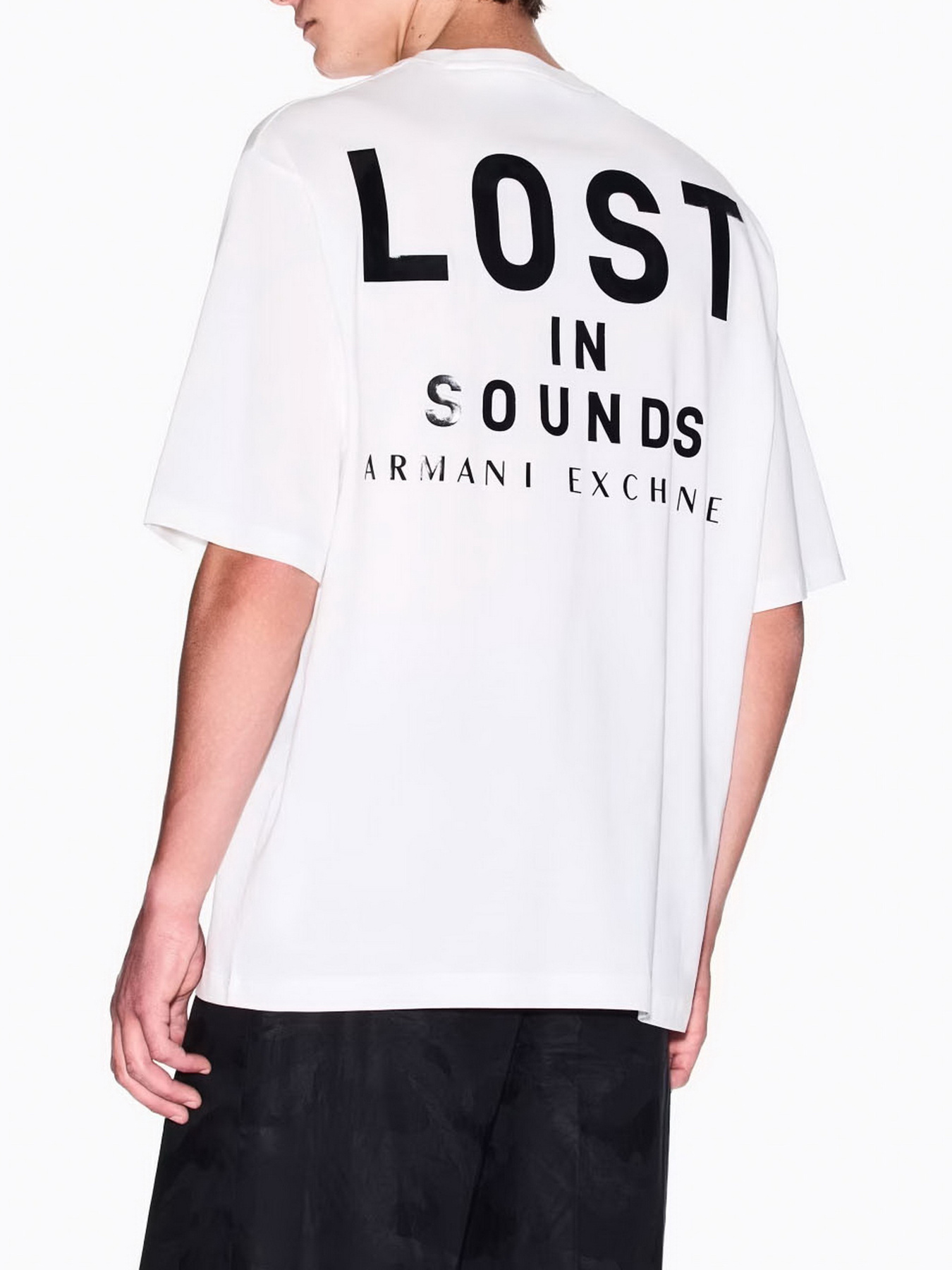 Футболка Armani Exchange Lost in sounds модель XM000576-AF10364-U0009 Фото