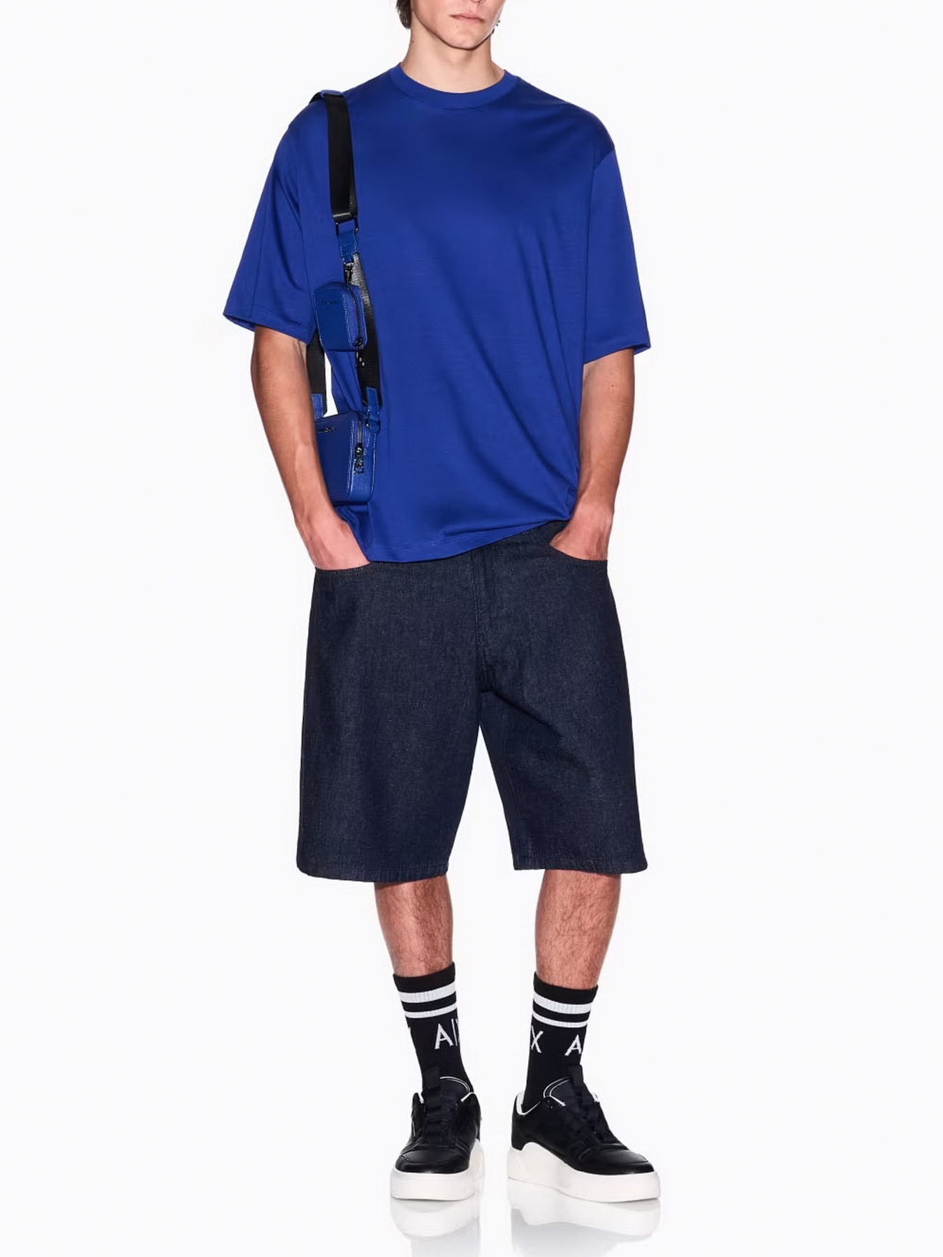 Футболка Armani Exchange Lost in sounds модель XM000576-AF10364-UB088 Фото