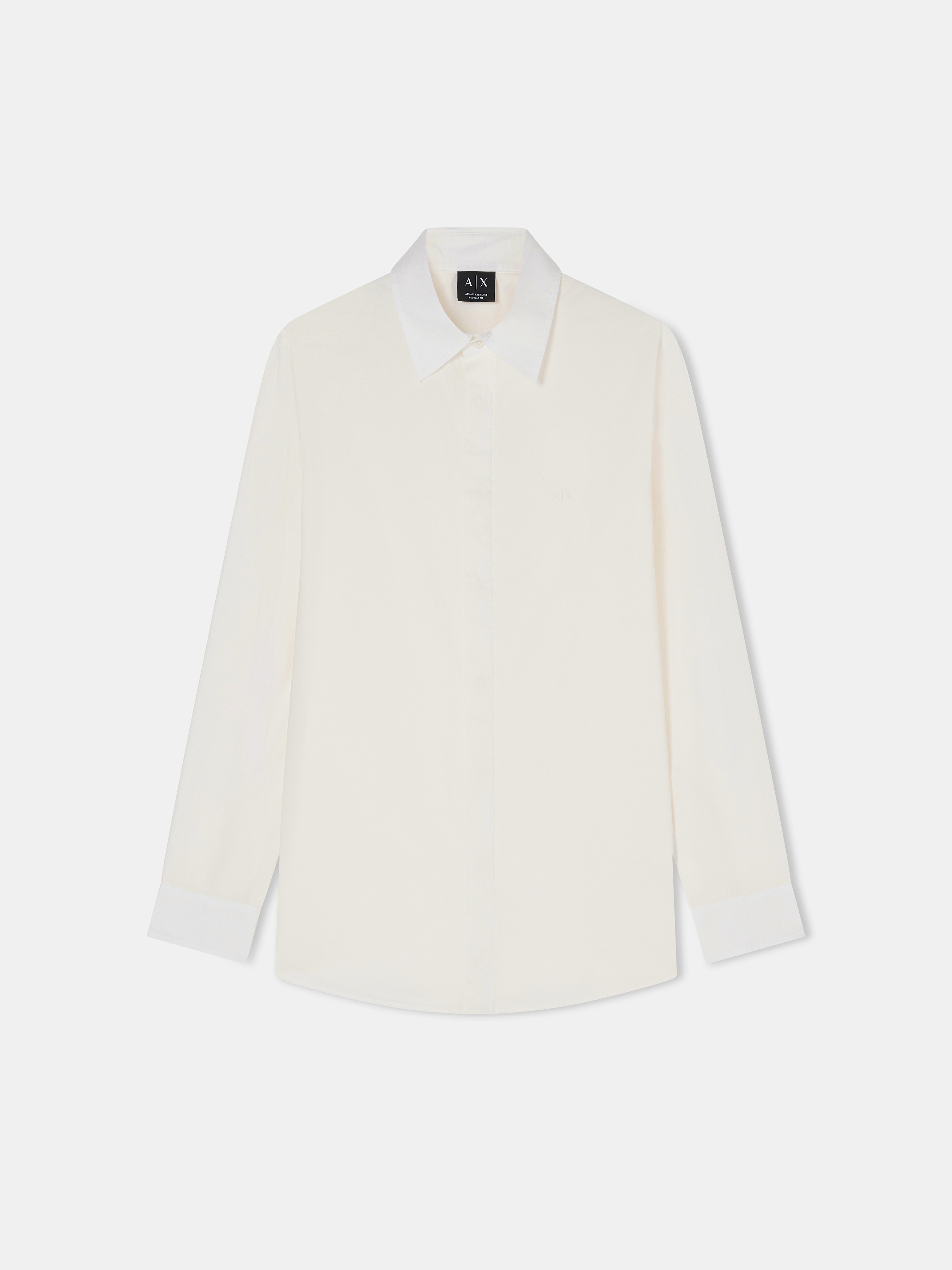 Бавовняна Чоловіча Сорочка класична Armani Exchange  (WH5003) колір білий