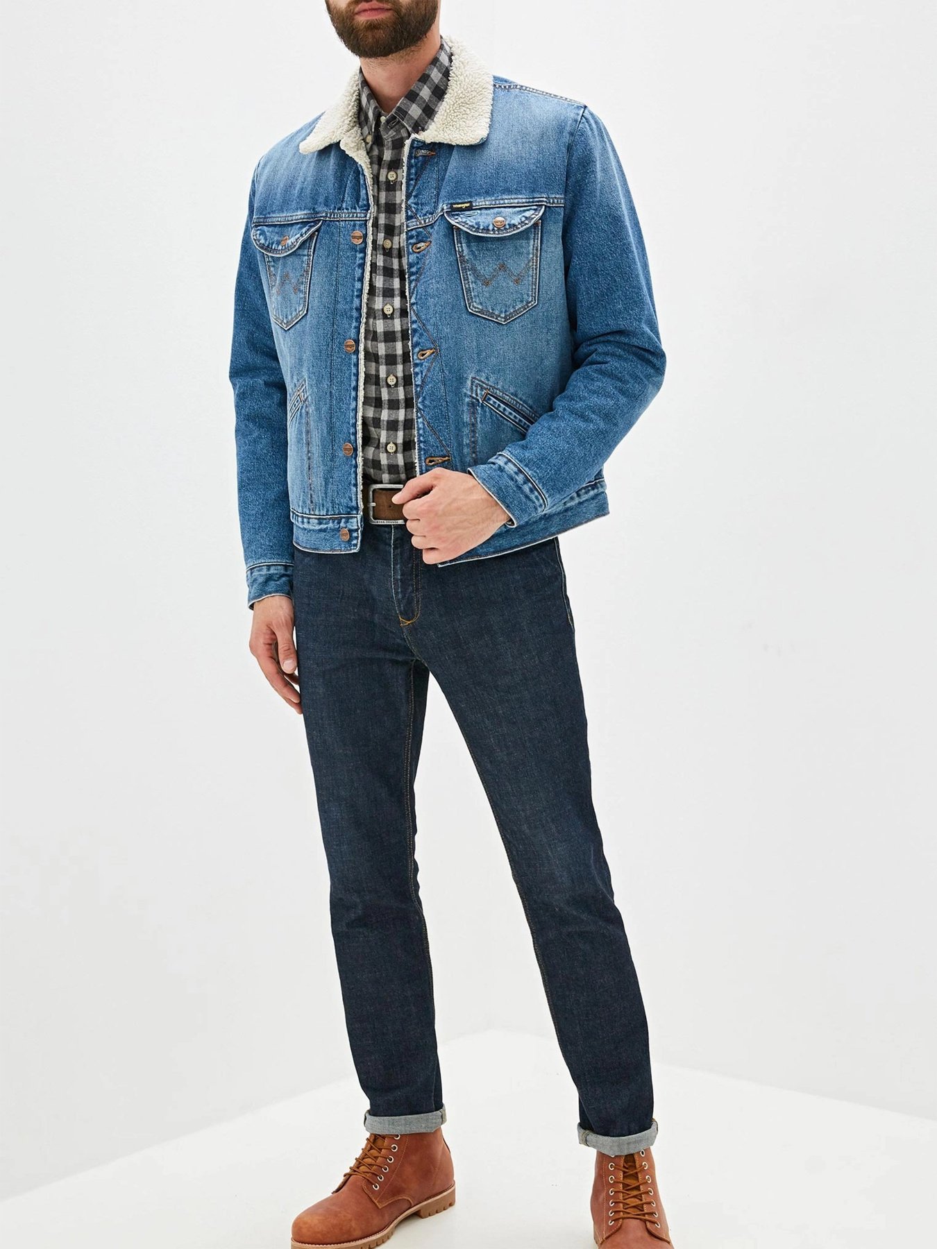 Джинсова куртка Wrangler модель W4MSUG10K Фото